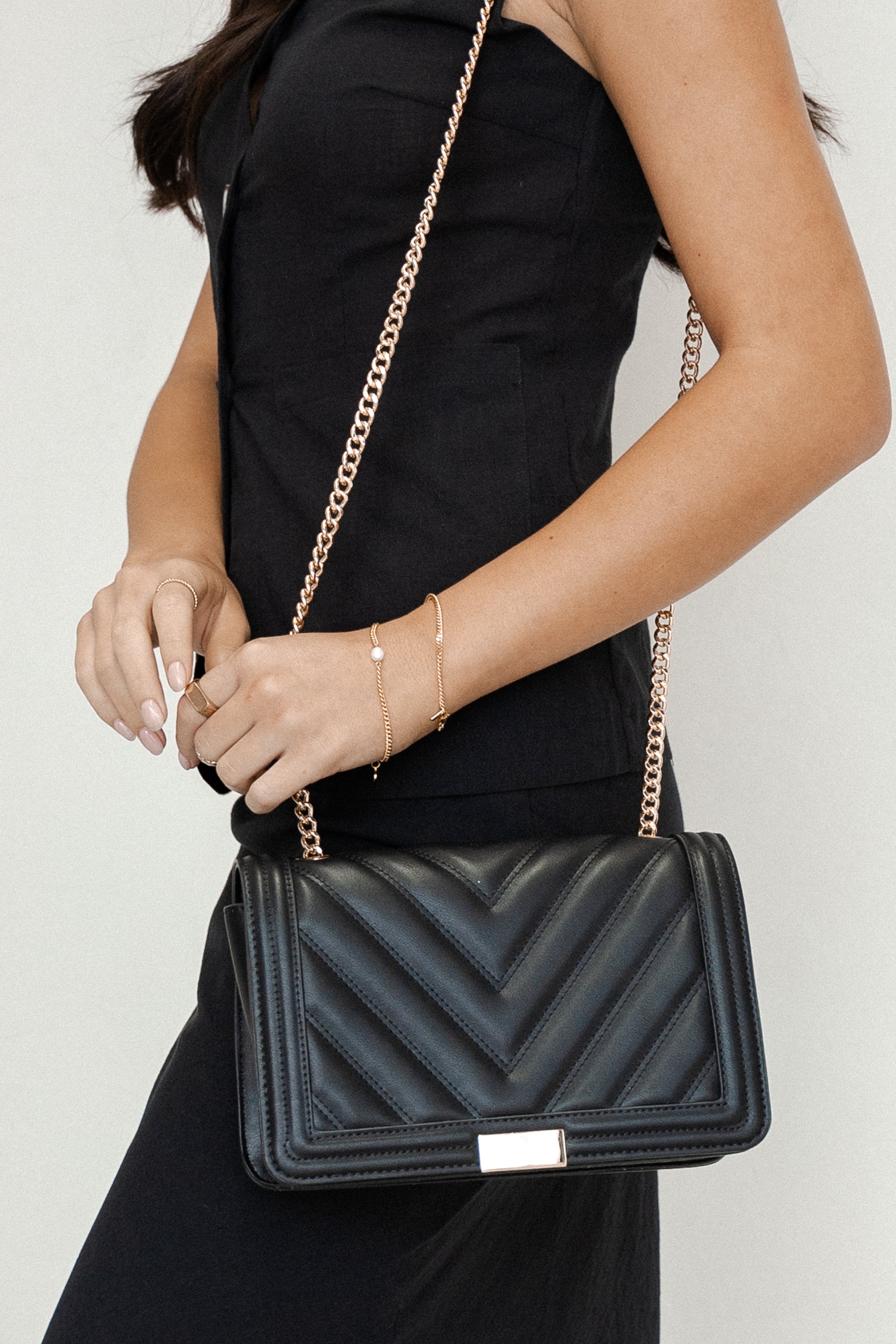 Genevieve Shoulder Bag - Black
