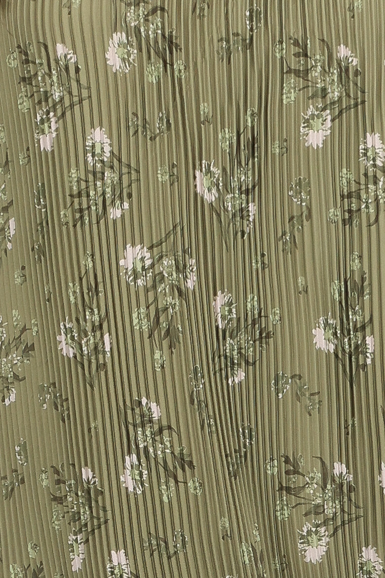 Sylvie Strapless Midi Dress - Sage Botanica