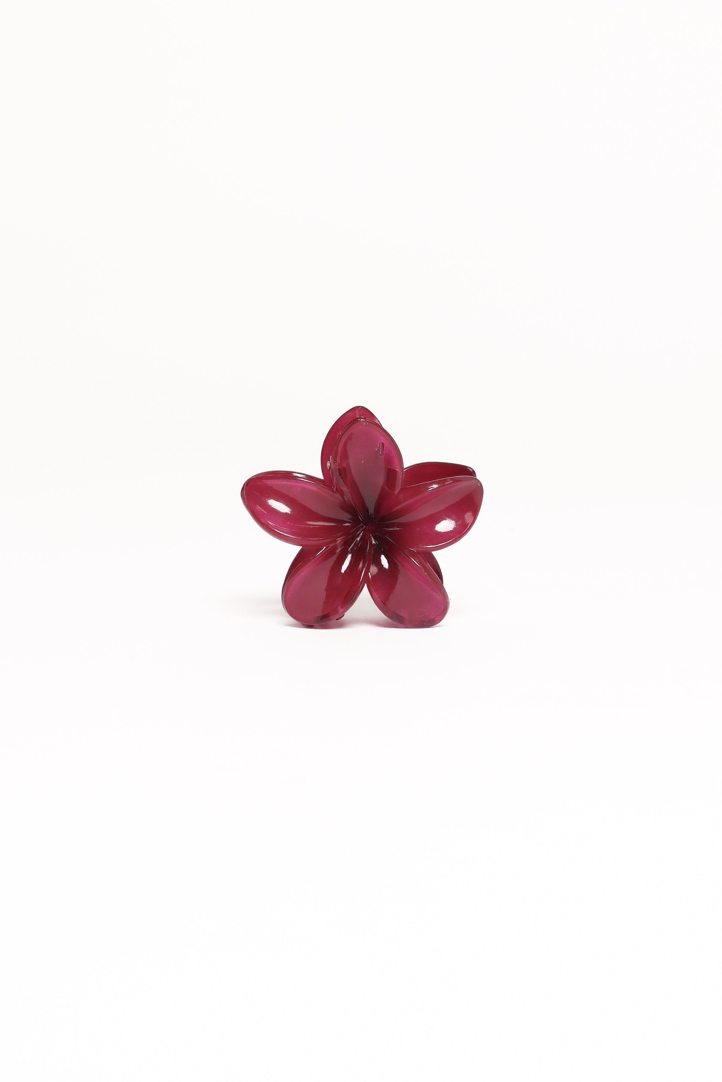 Marissa Flower Hair Clip - Wine