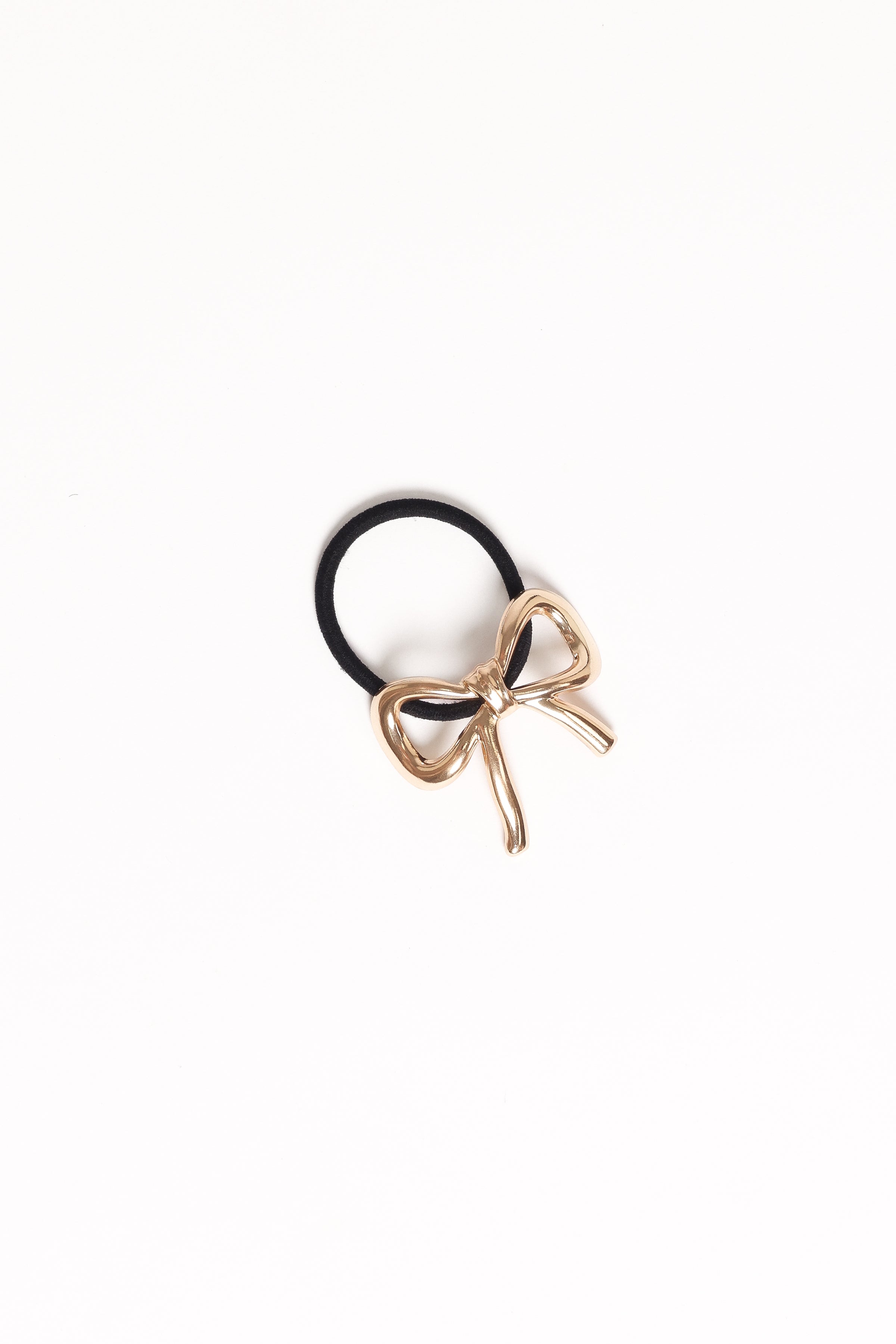 Roxy Bow Hair Tie - Gold