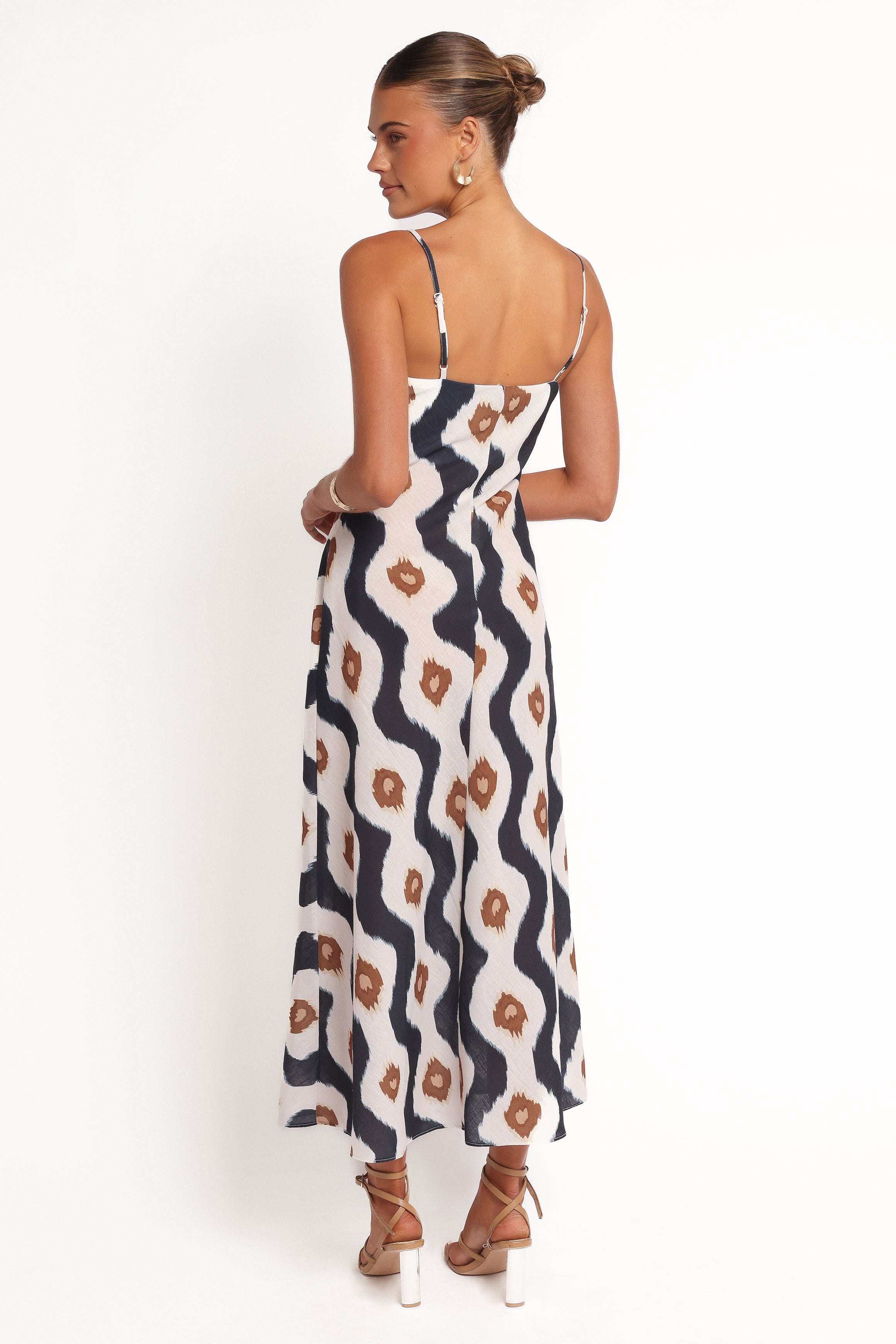 Abba Midi Dress - Black Print
