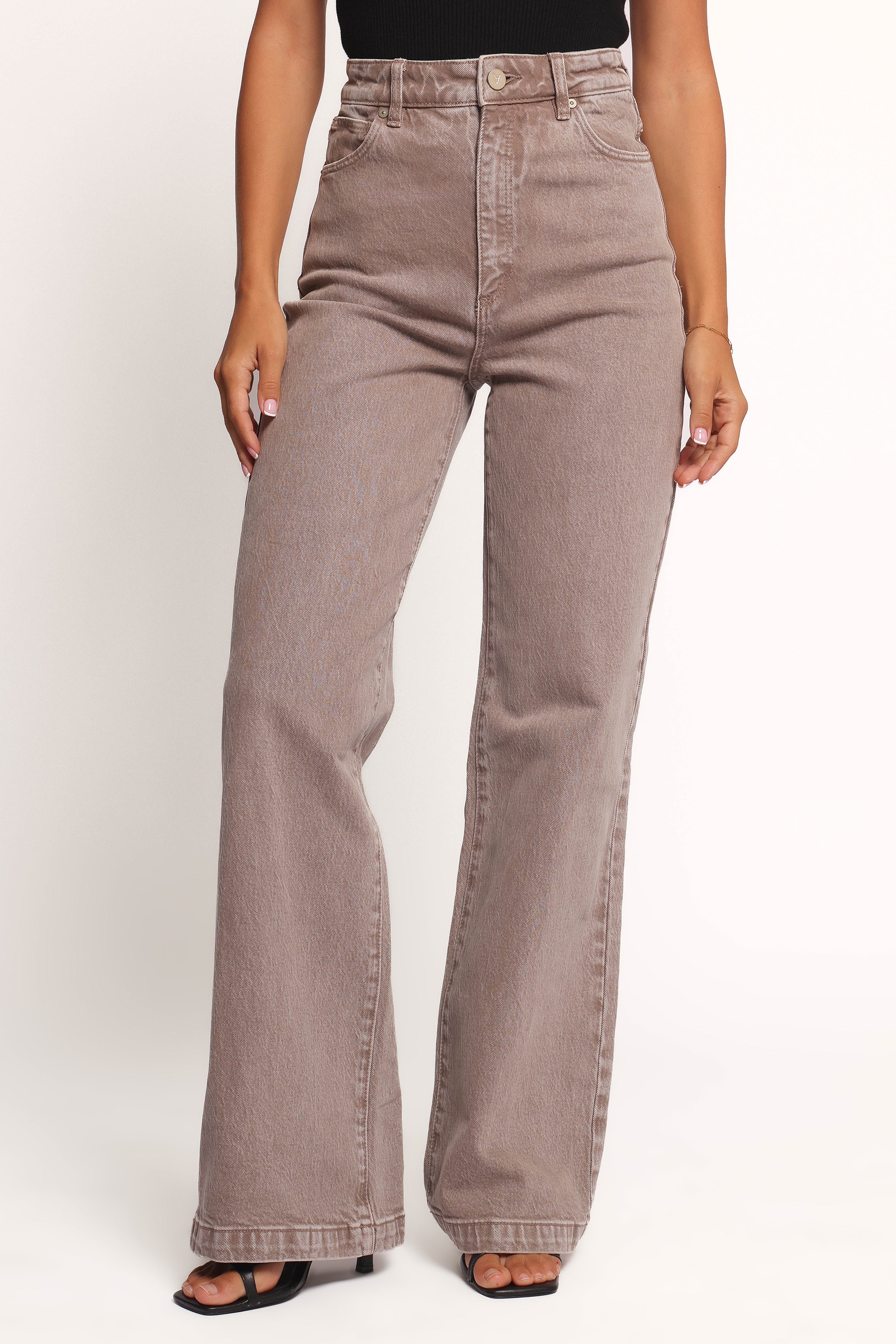 Abrand 94 High Wide Jeans - Mushroom