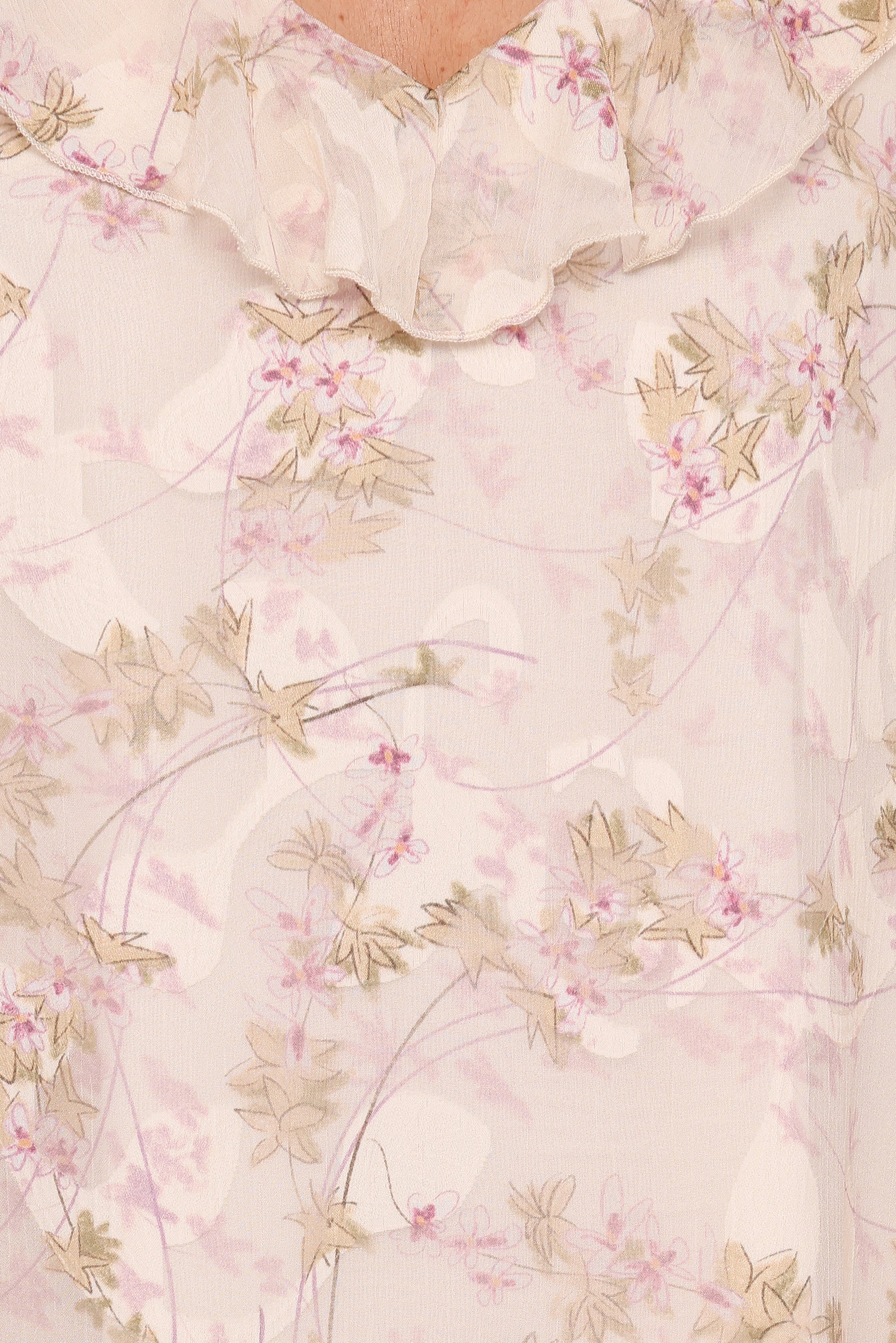 Afton Mini Dress - Cream Floral