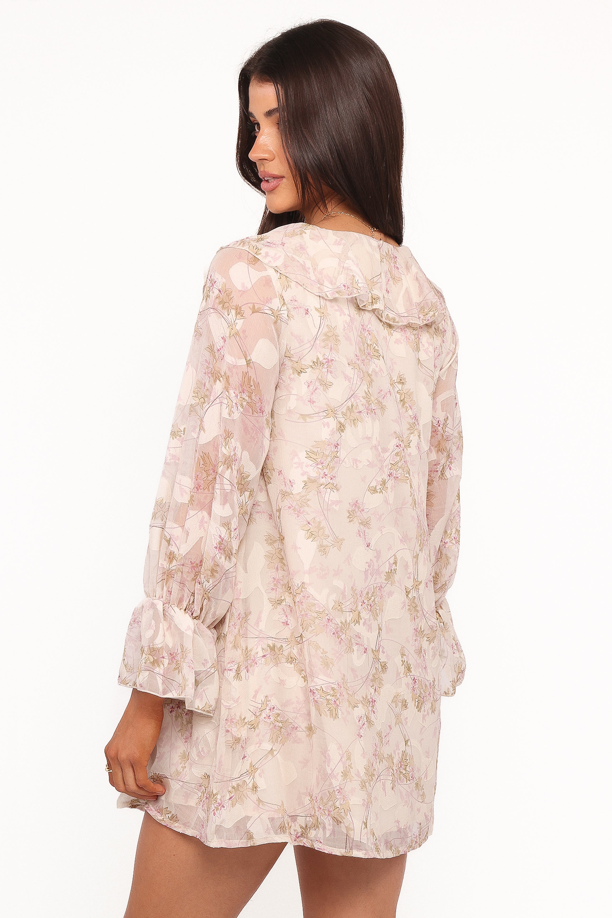 Afton Mini Dress - Cream Floral