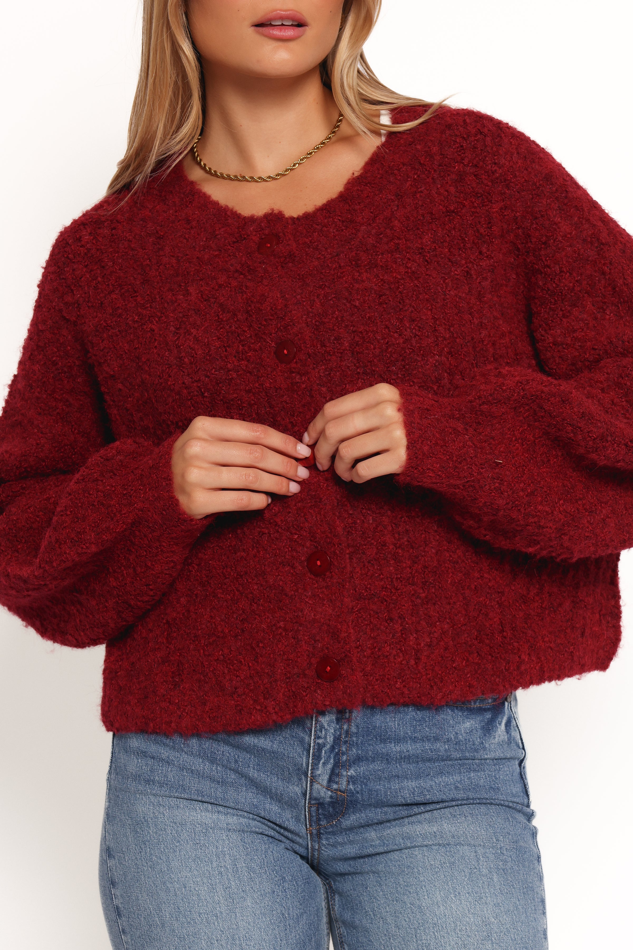 Albertine Cardigan - Wine