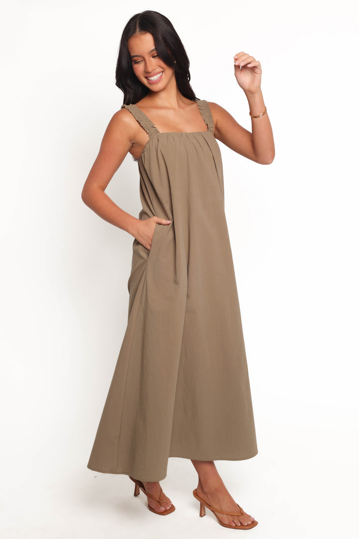 Alessandra Maxi Dress - Olive - Image 6