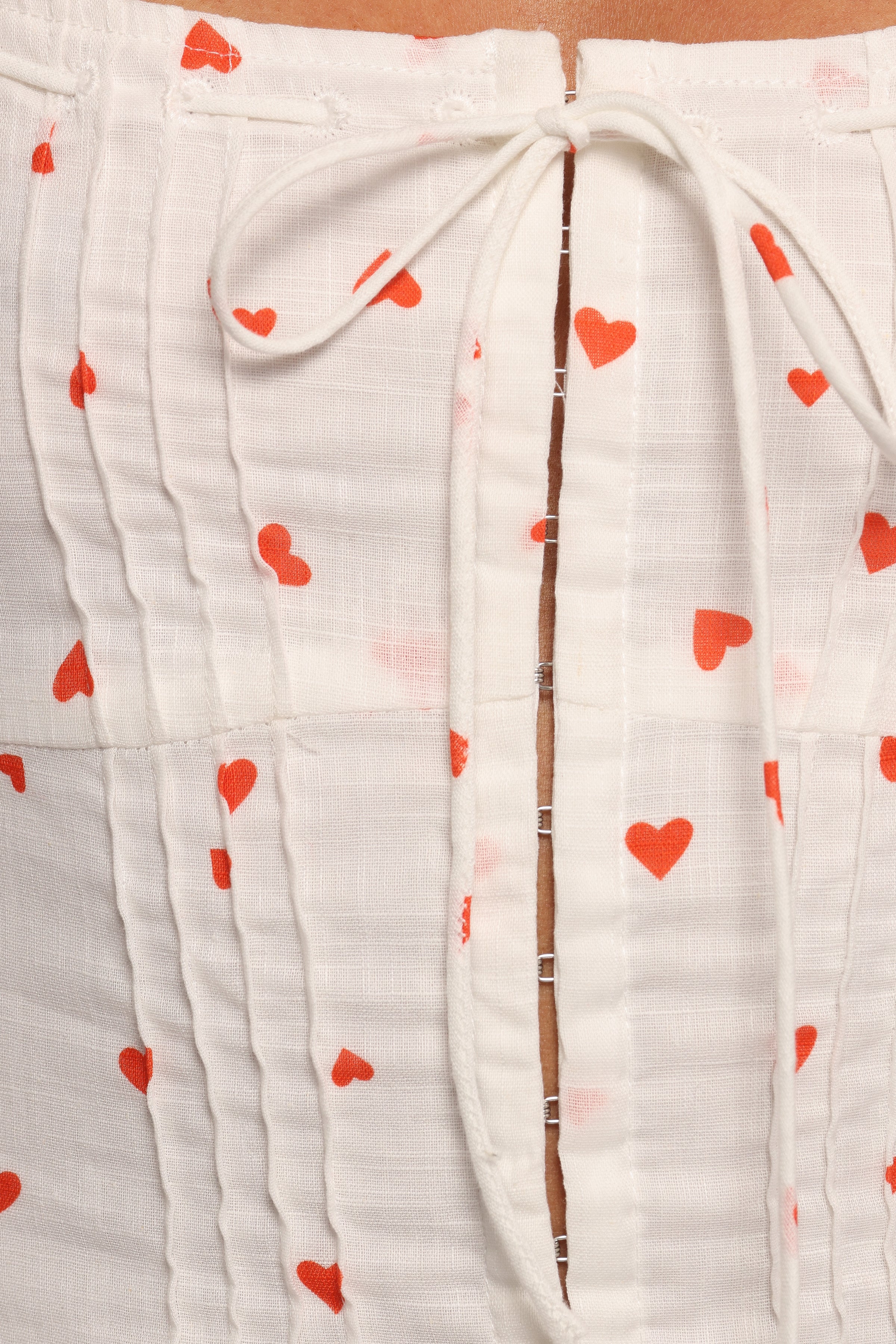 Alice Corset Top - Ditsy Heart