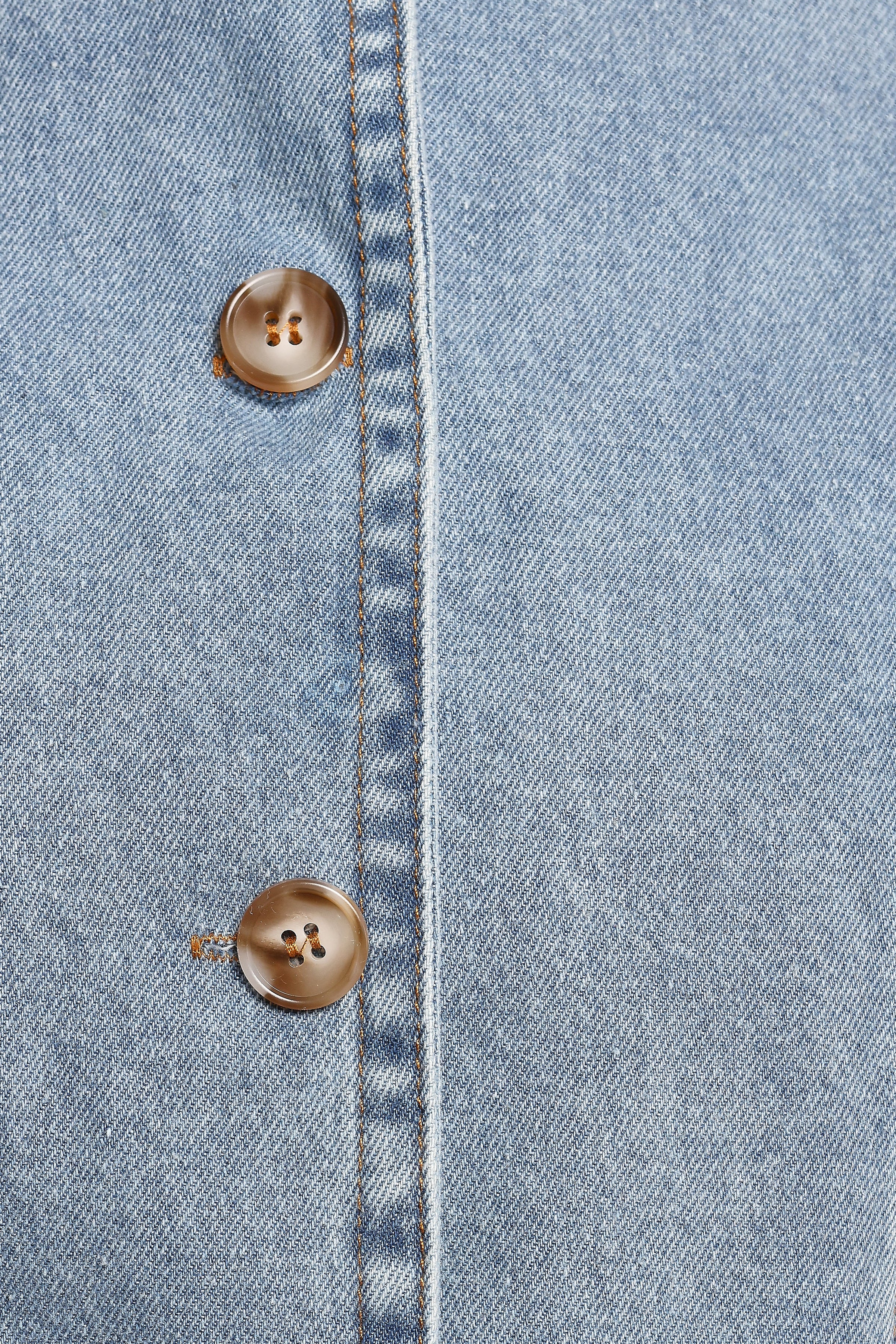 Almana Denim Short Set - Medium Blue