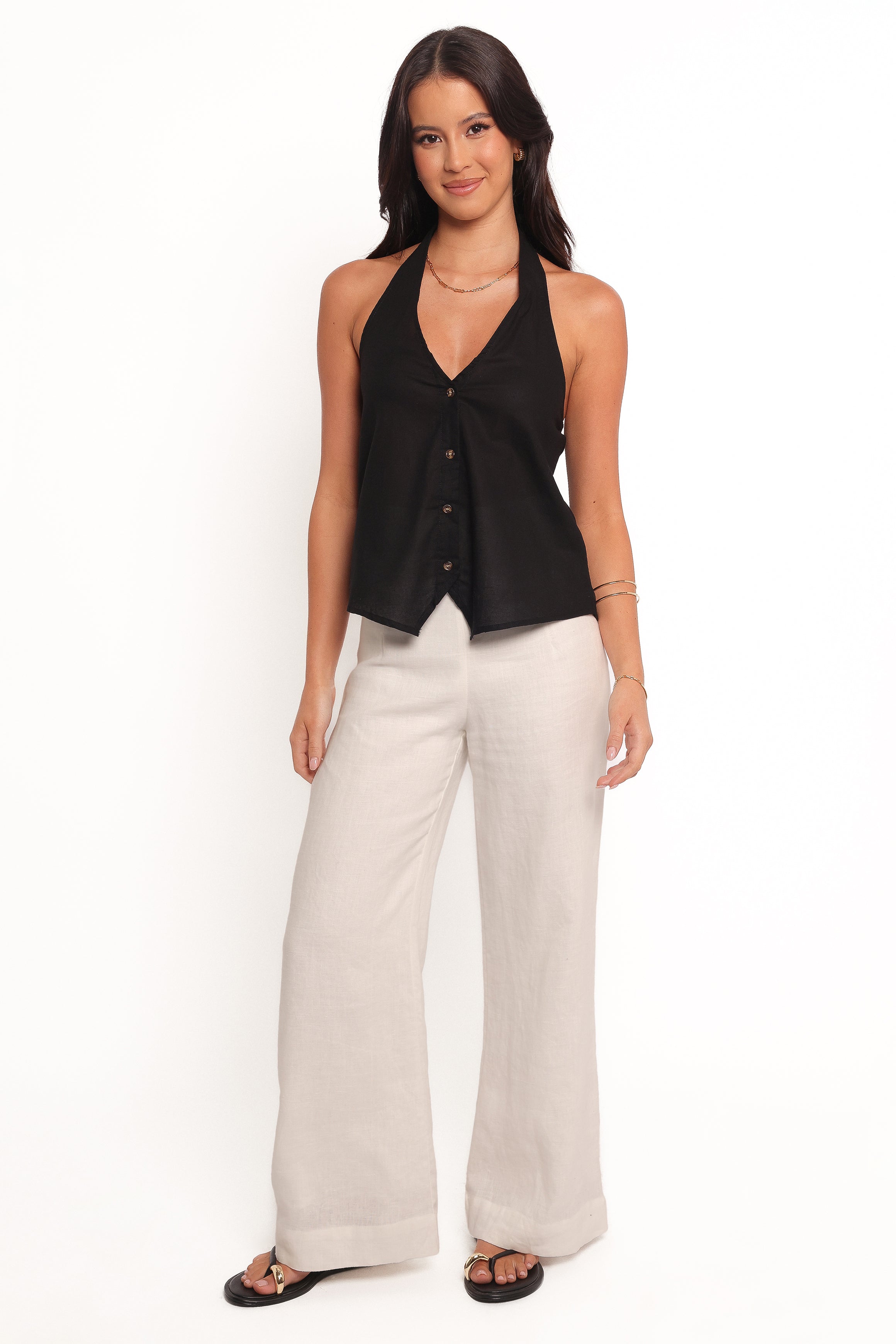 Aly Halter Top - Black