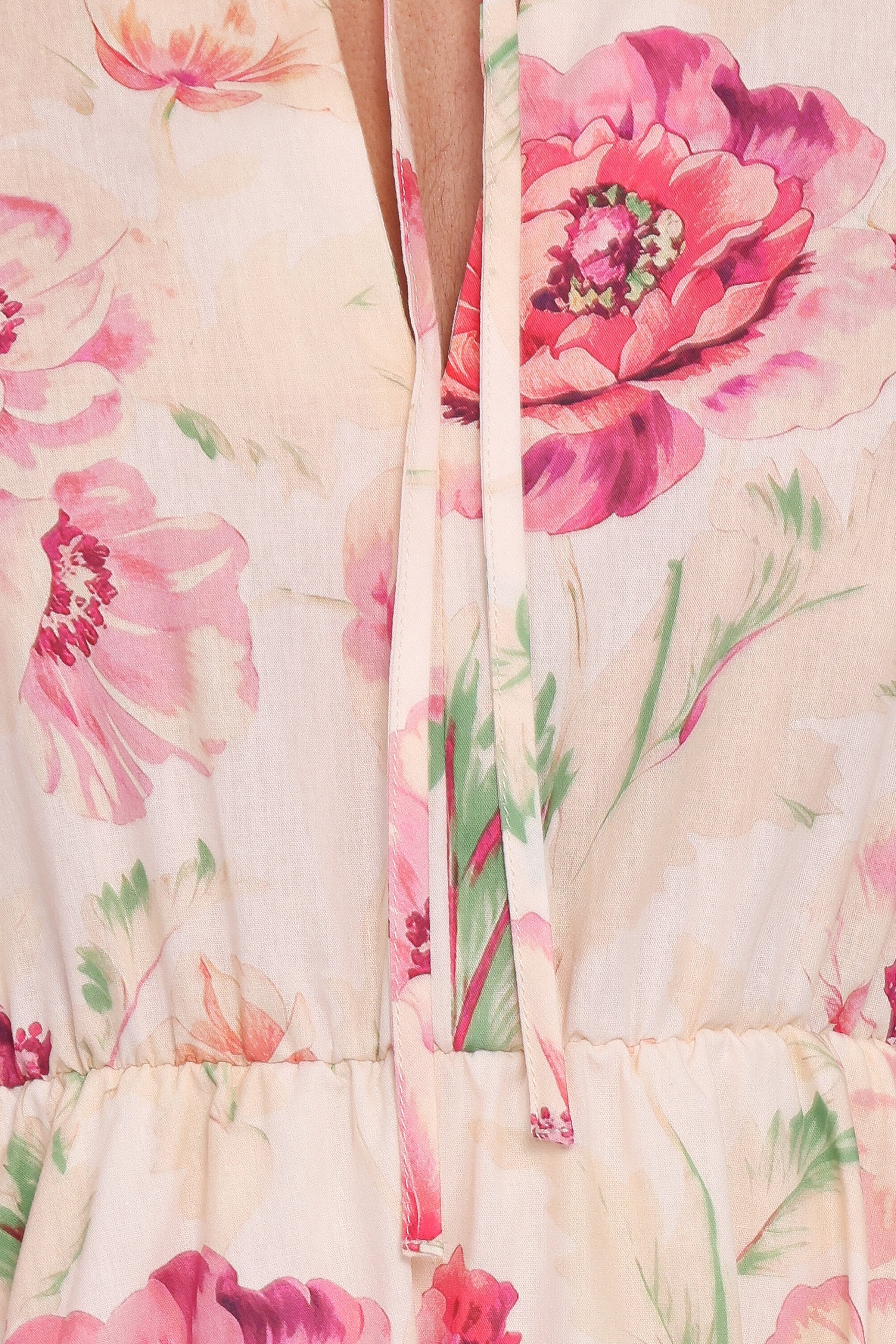 Ameena Mini Dress - White Floral