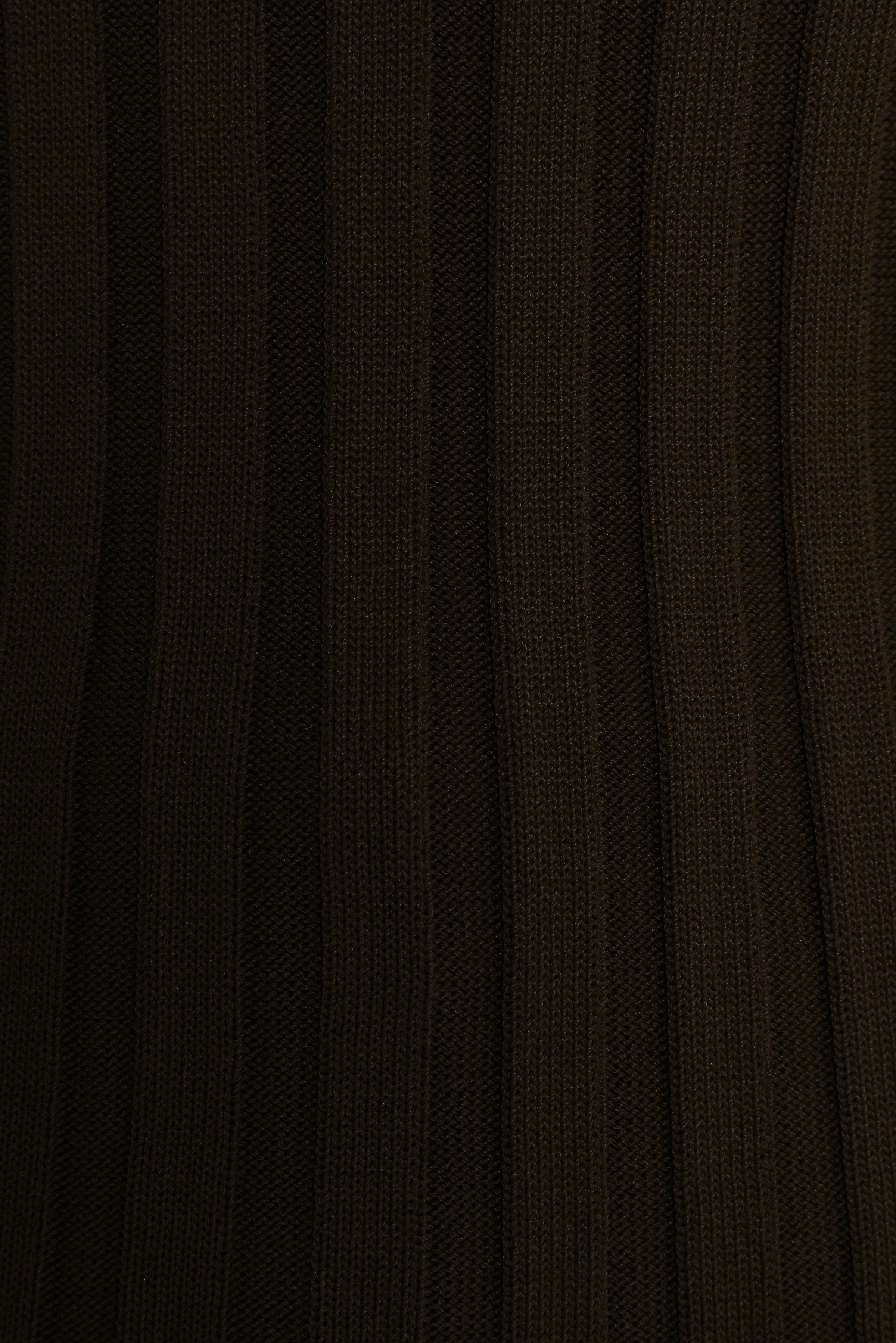 Aneesa Wide Rib Knit Top - Dark Olive