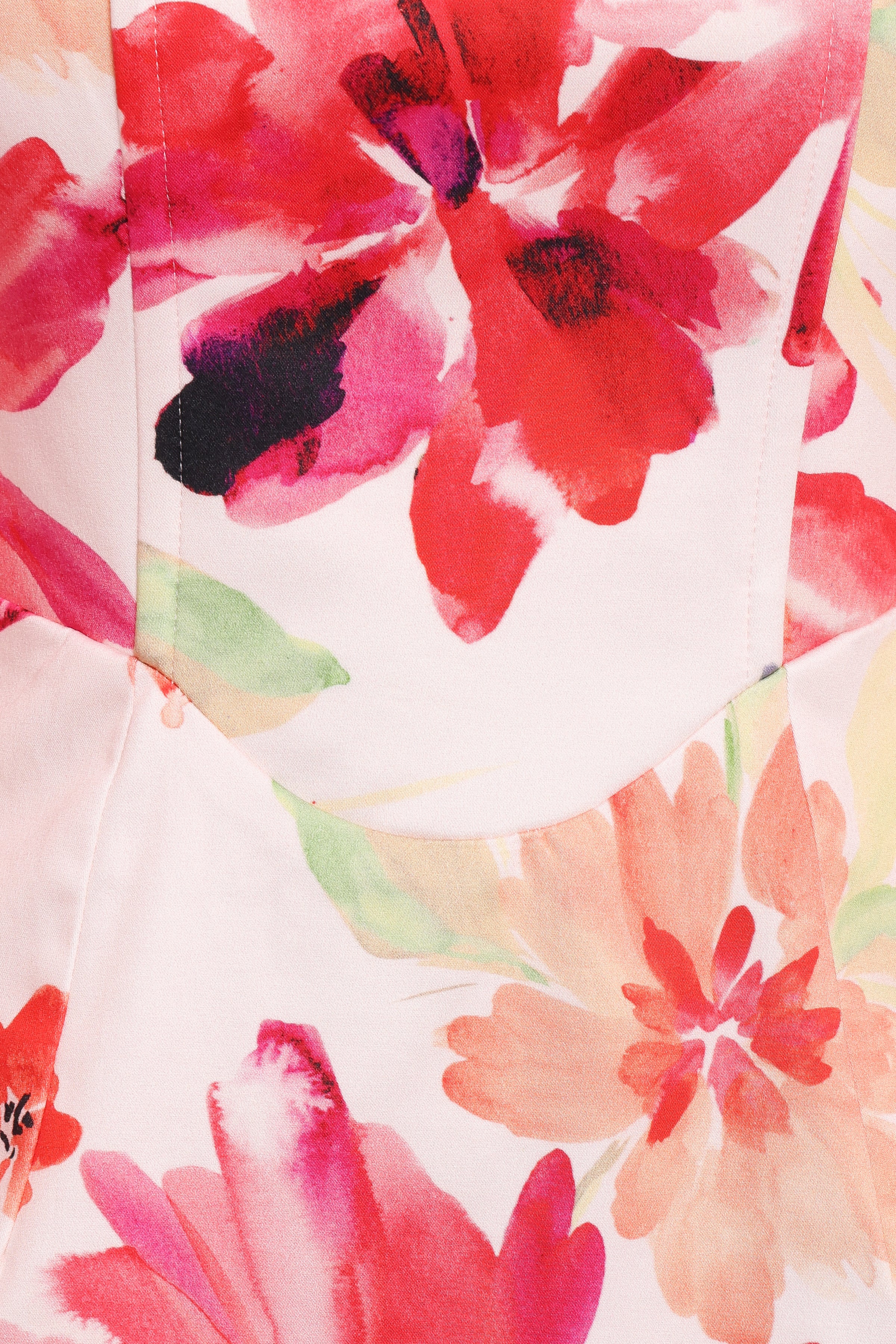 Annette Mini Dress - Orange Floral