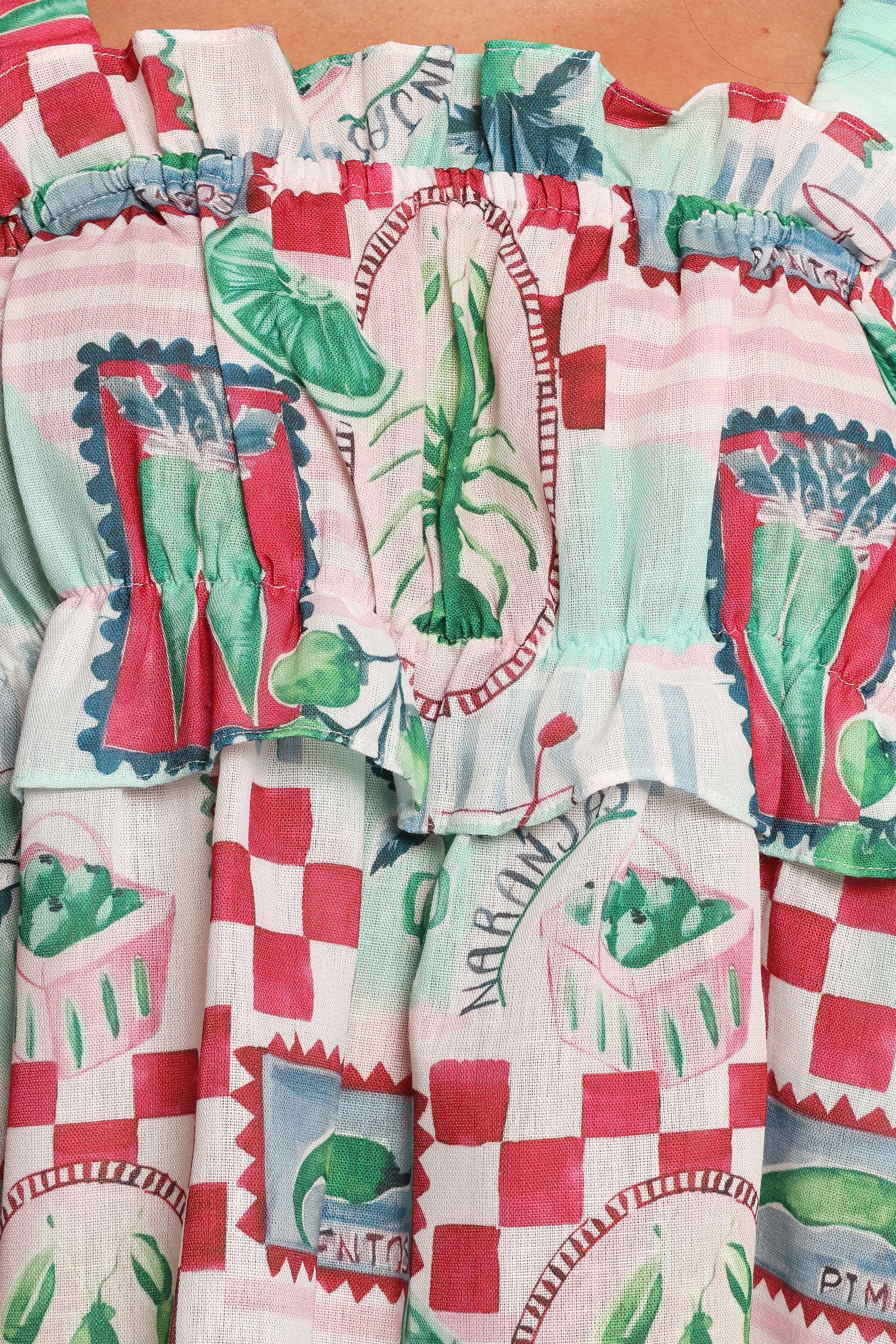 Annis Frill Sleeve Mini Dress - Aqua