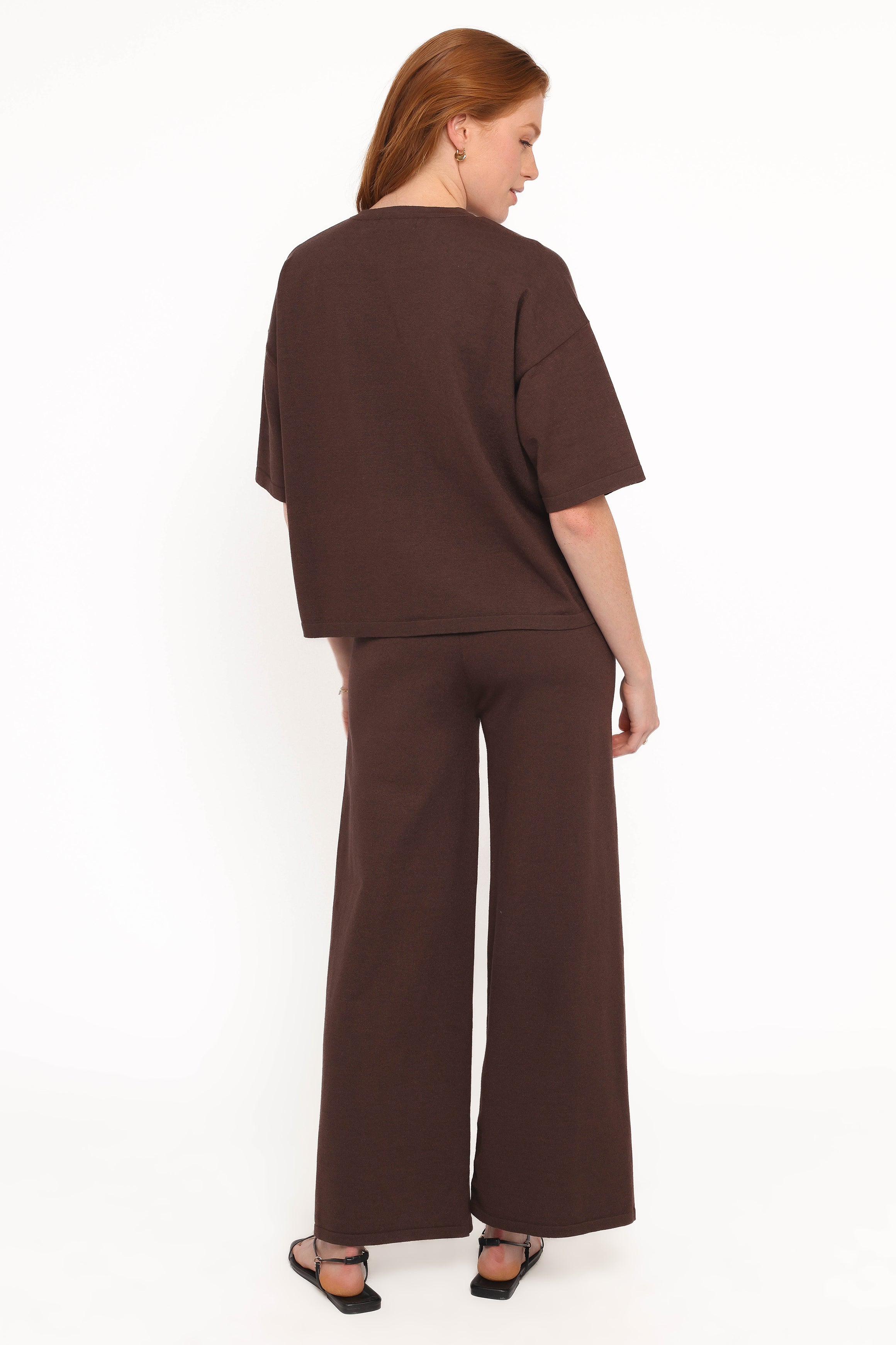 Ash Knitted Pants - Chocolate