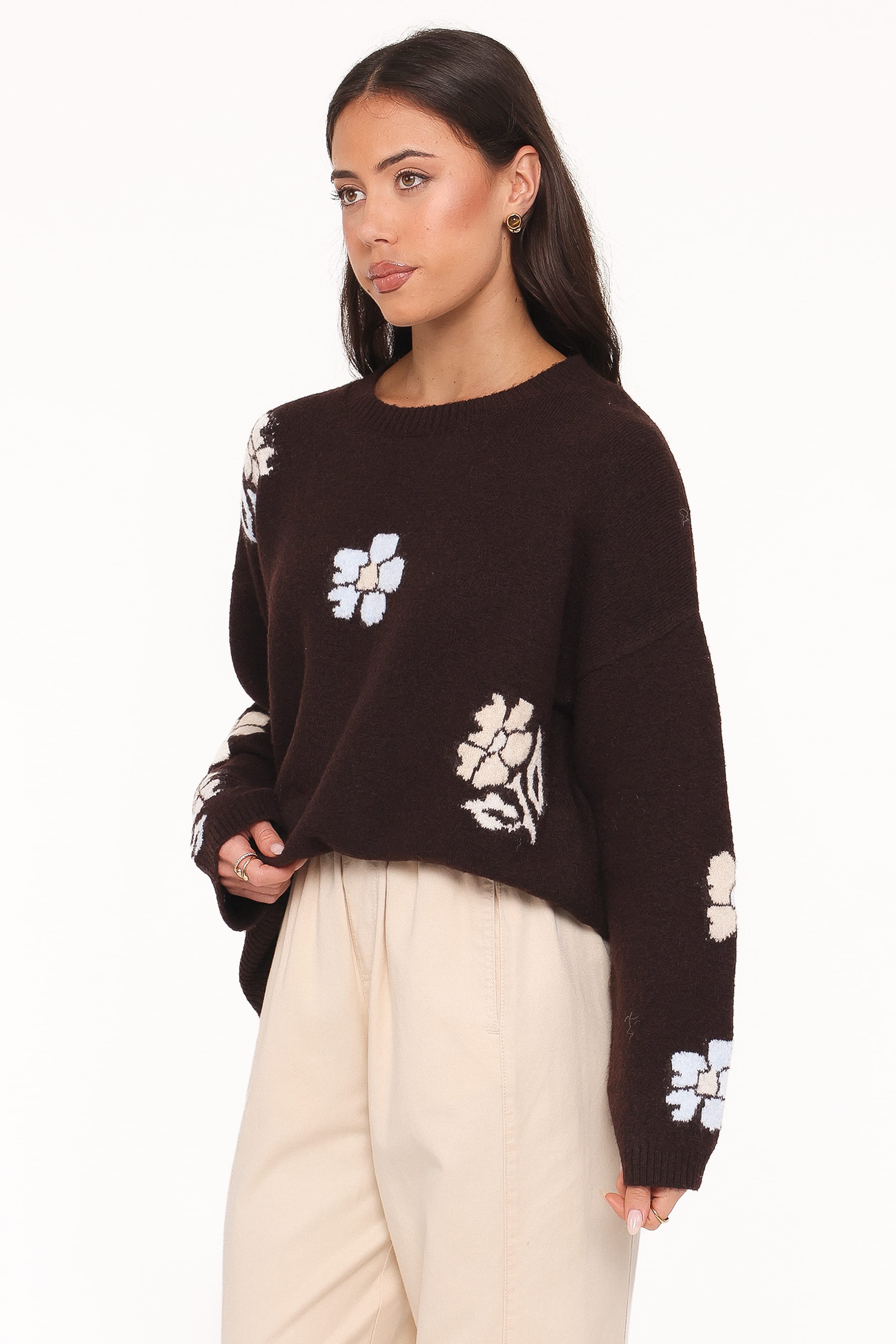 Ashara Knit Sweater - Cocoa Brown