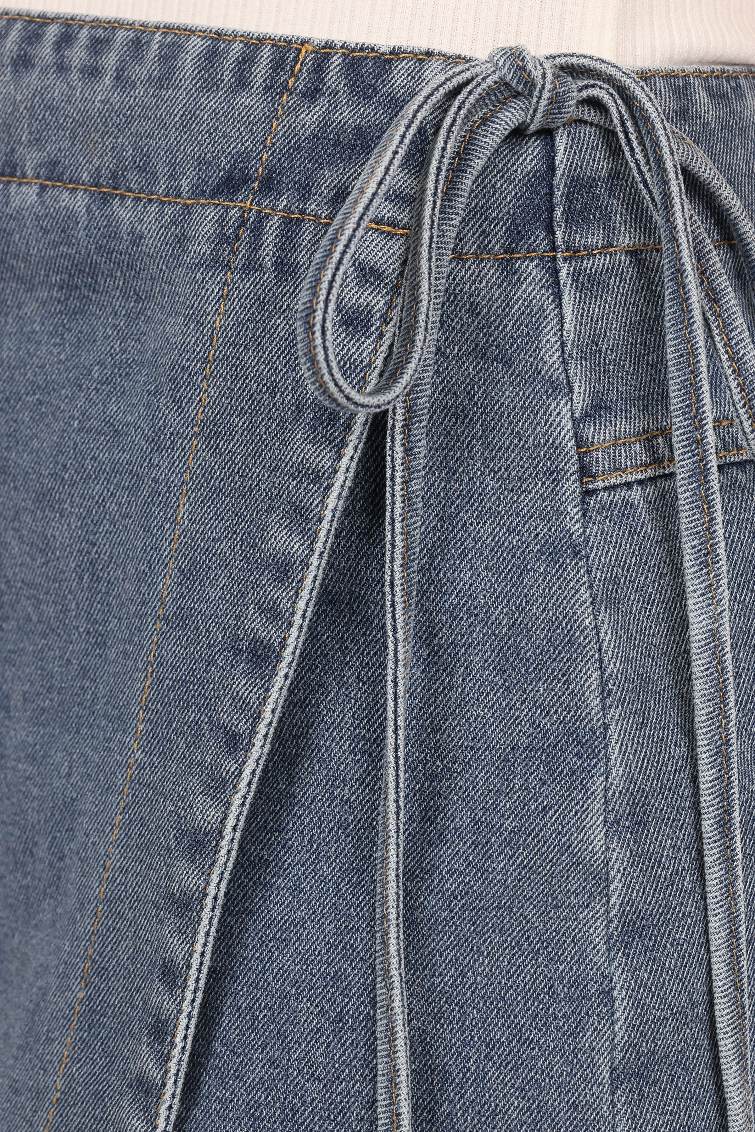 Ashton Denim Skort - Medium Wash