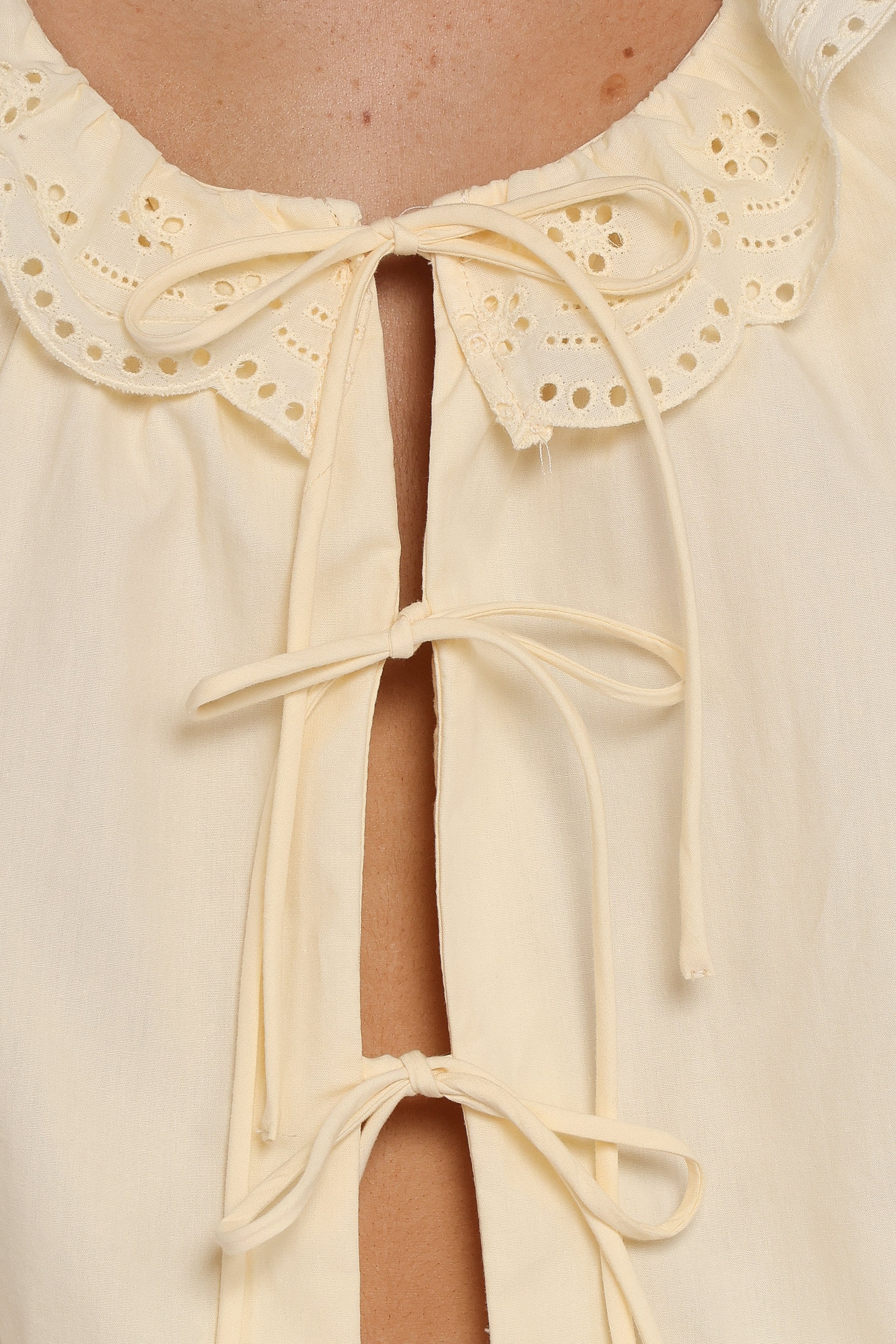 Aspen Tie Front Top - Mango