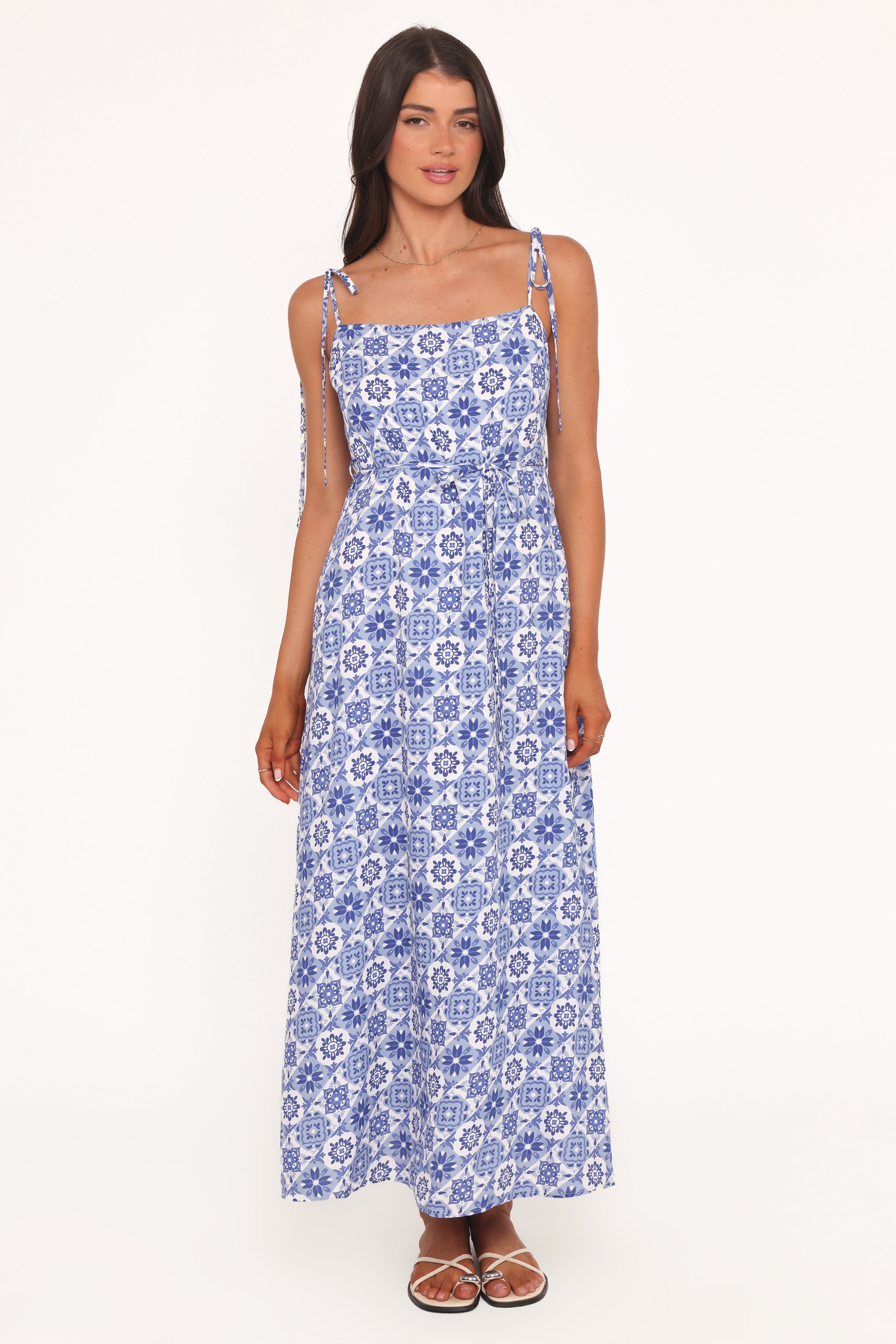 Aster Maxi Dress - Blue Tile