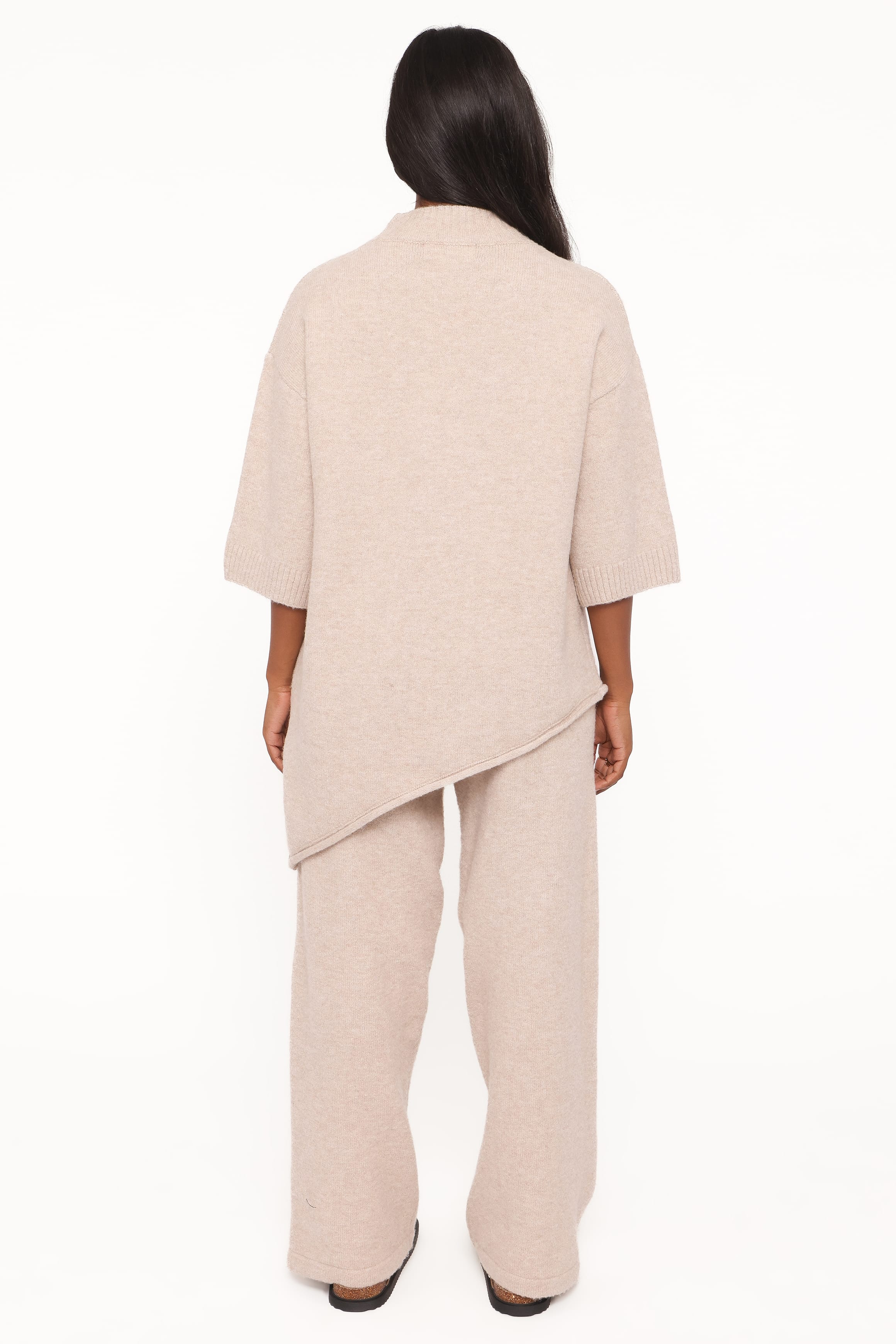 Becky Poncho Pant Set - Beige