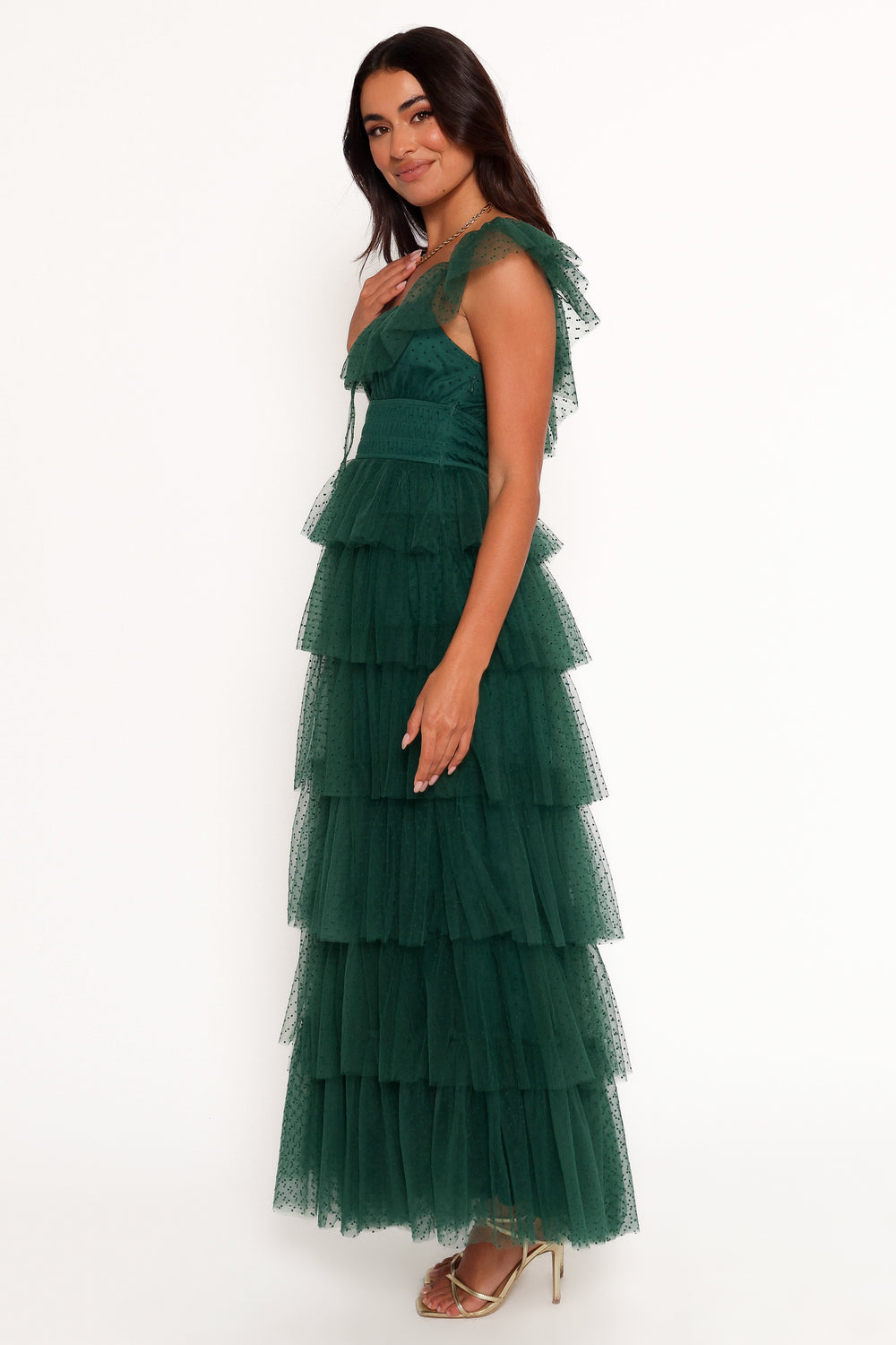 Belle Maxi Dress - Hunter Green - View 3 | Shop Formal Dress