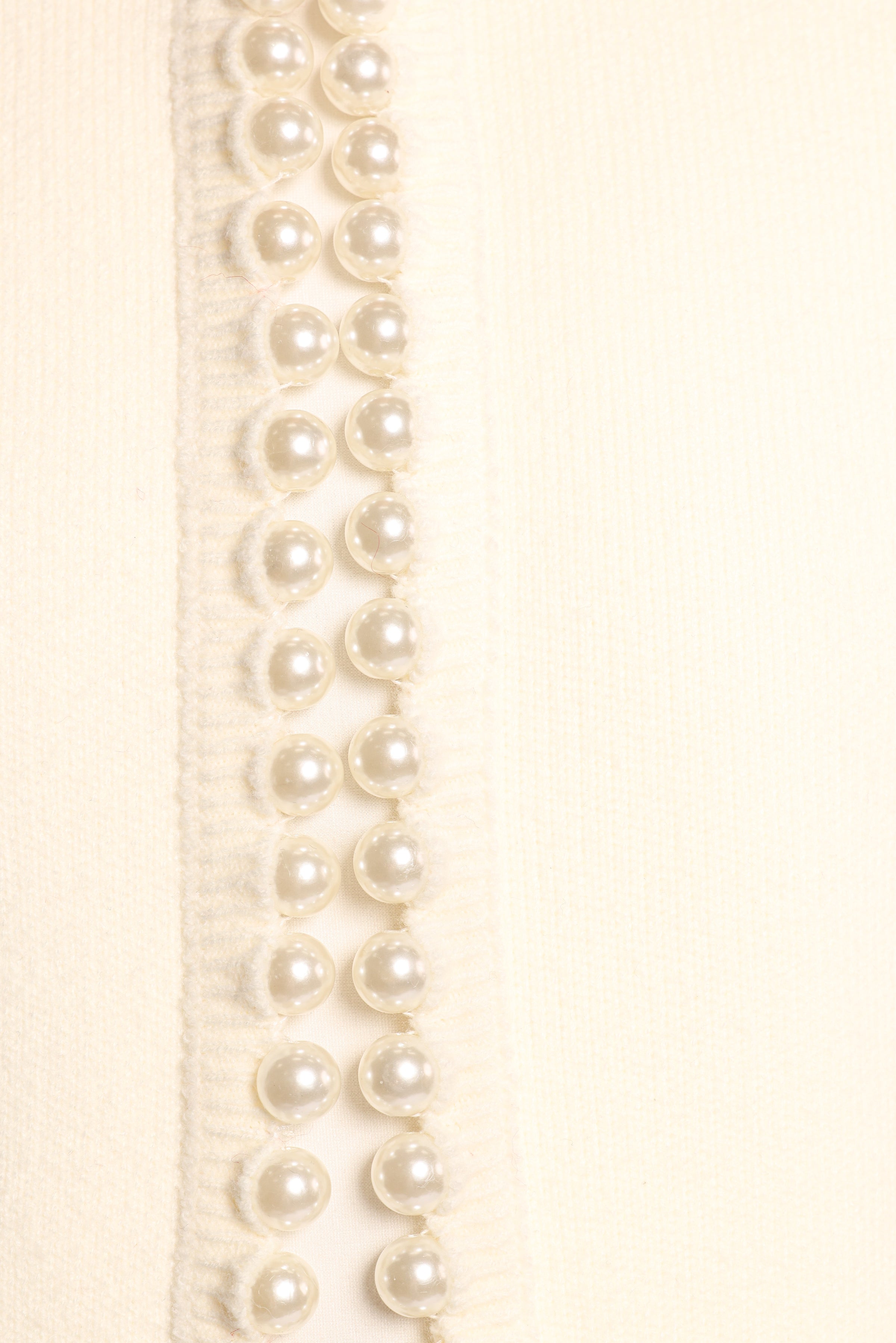 Bloom Pearl Knit Cardigan - Cream