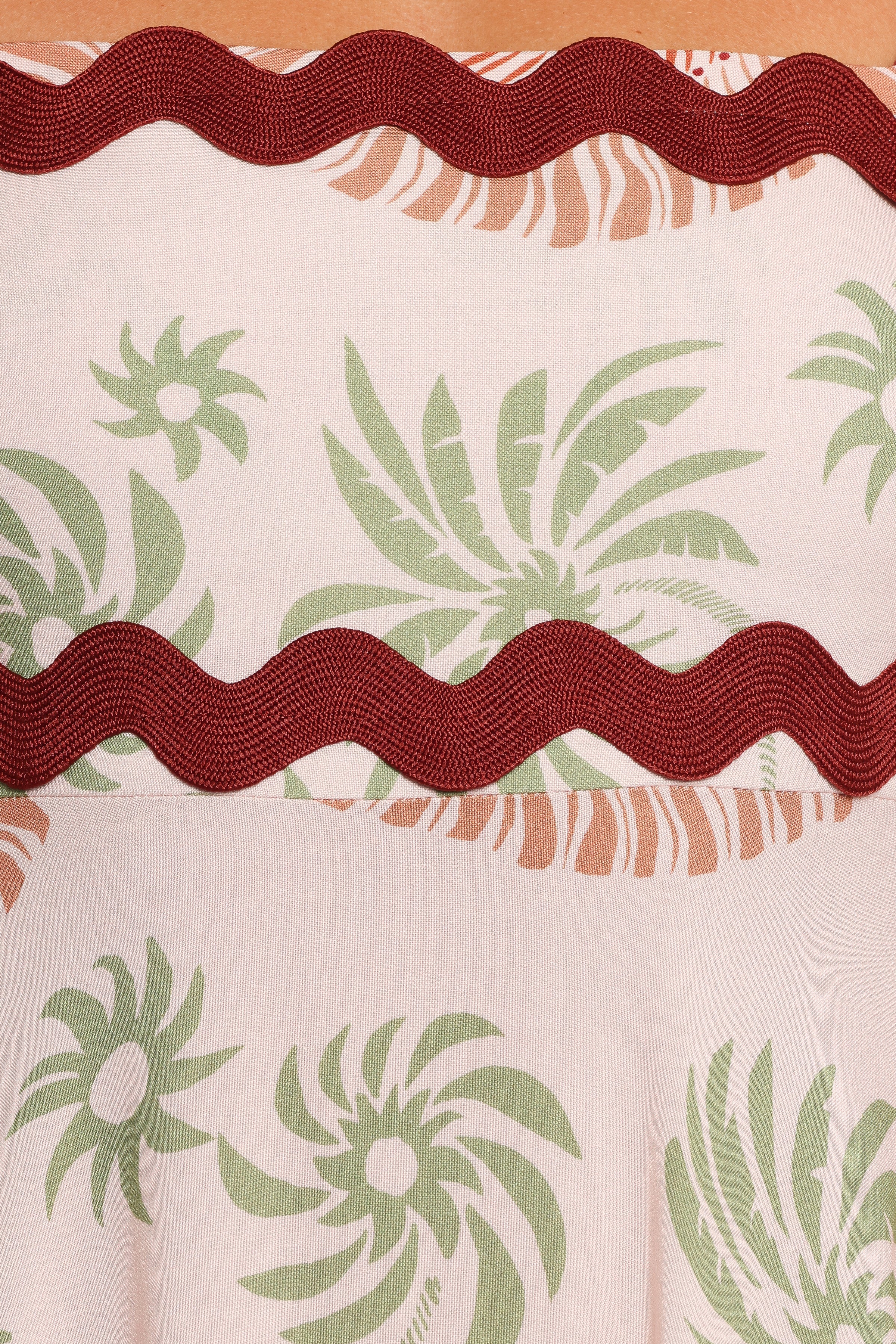 Briella Maxi Dress - Palm Tree Print