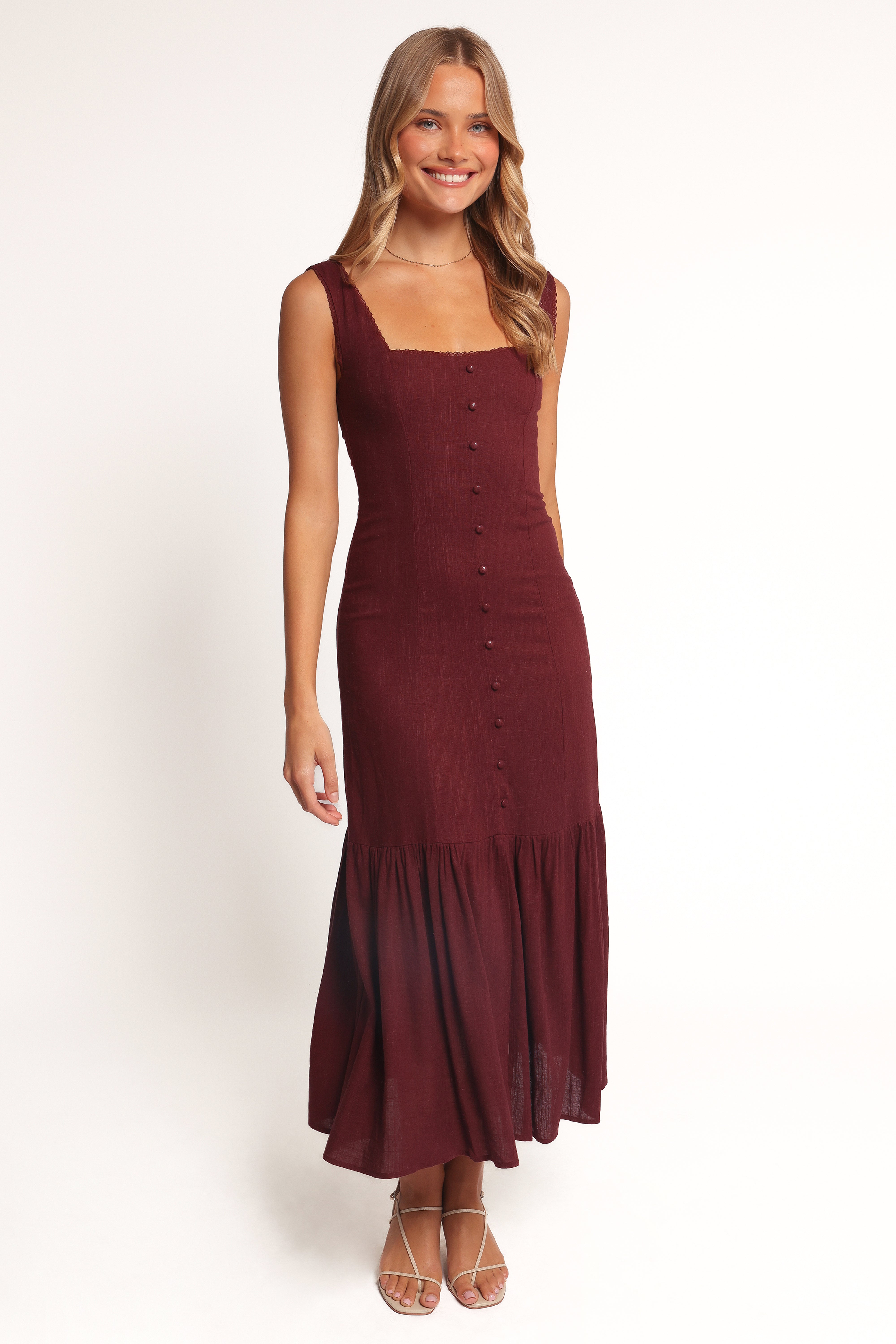 Brisa Maxi Dress - Cherry