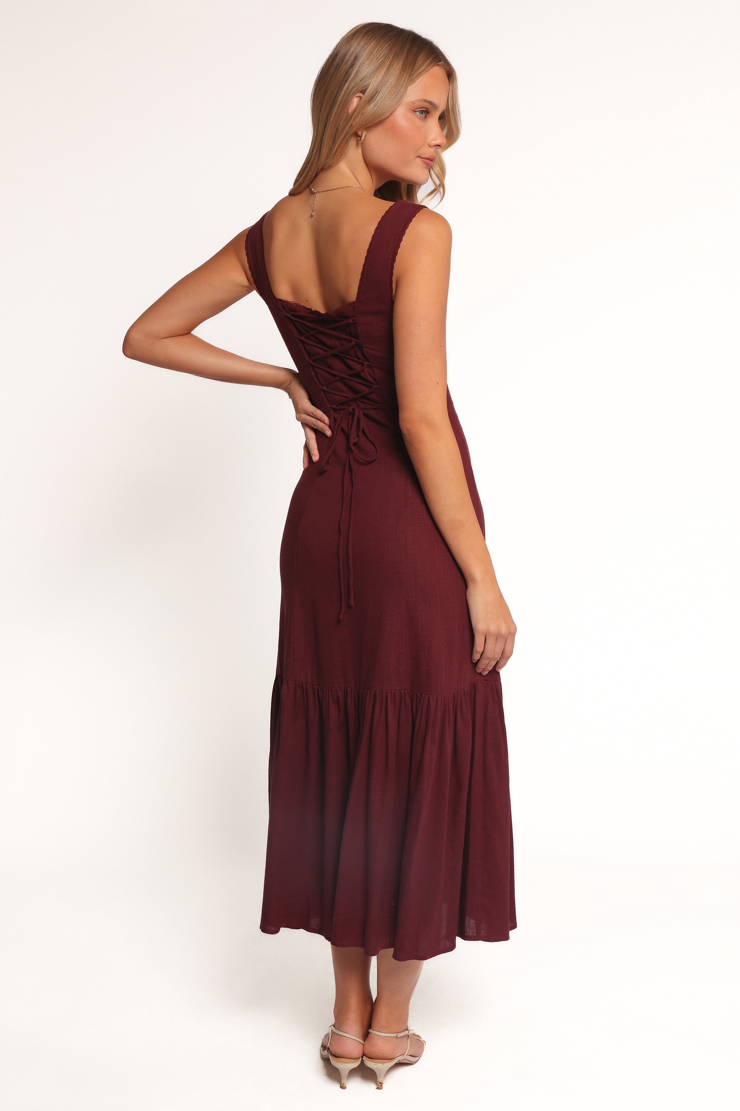 Brisa Maxi Dress - Cherry