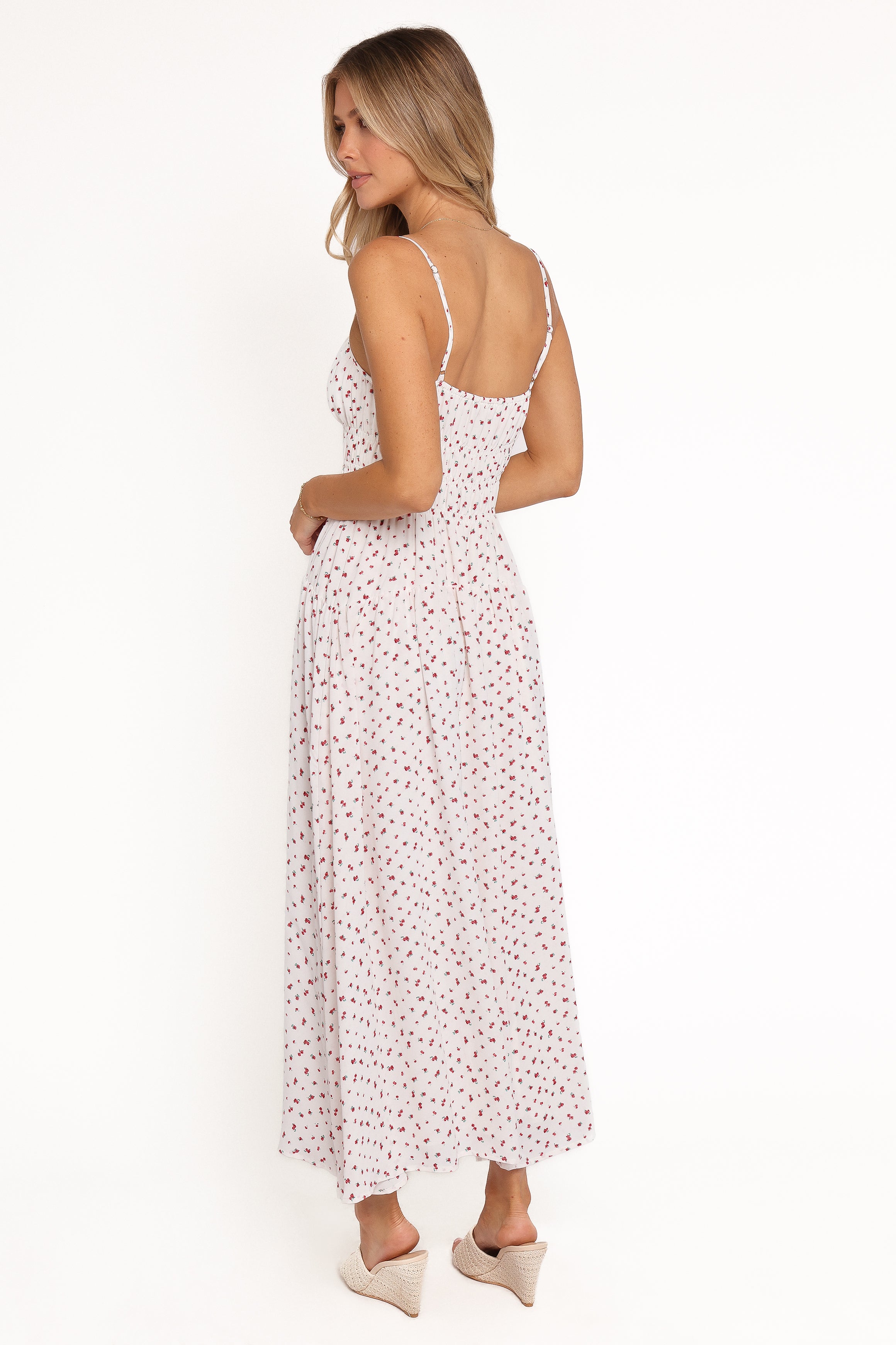 Brittany Maxi Dress - Red Floral