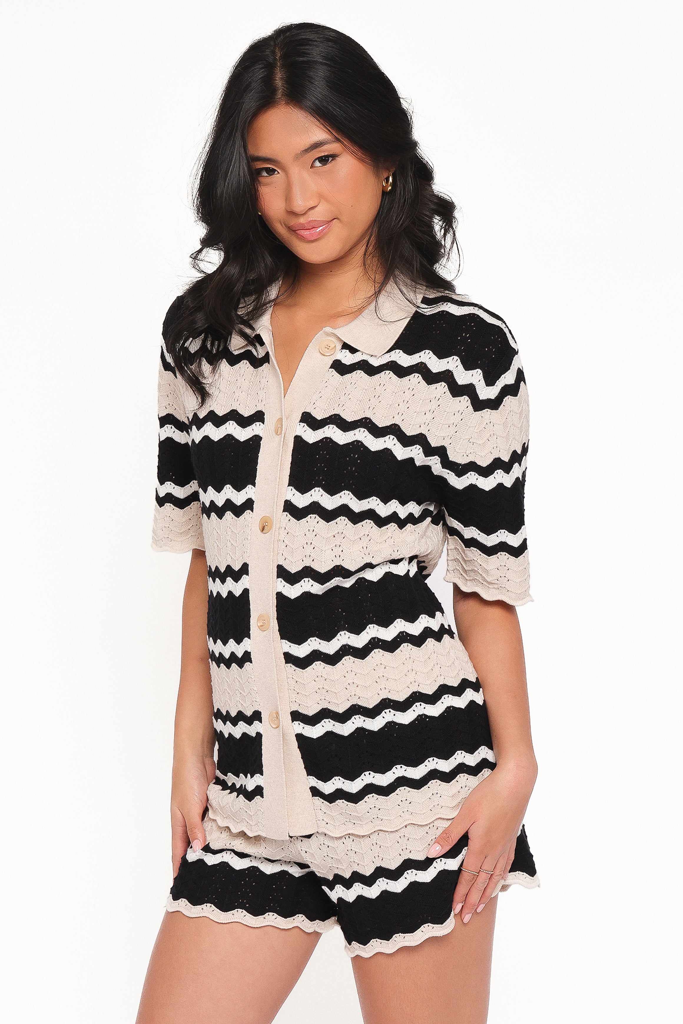 Cam Knitted Short - Sand