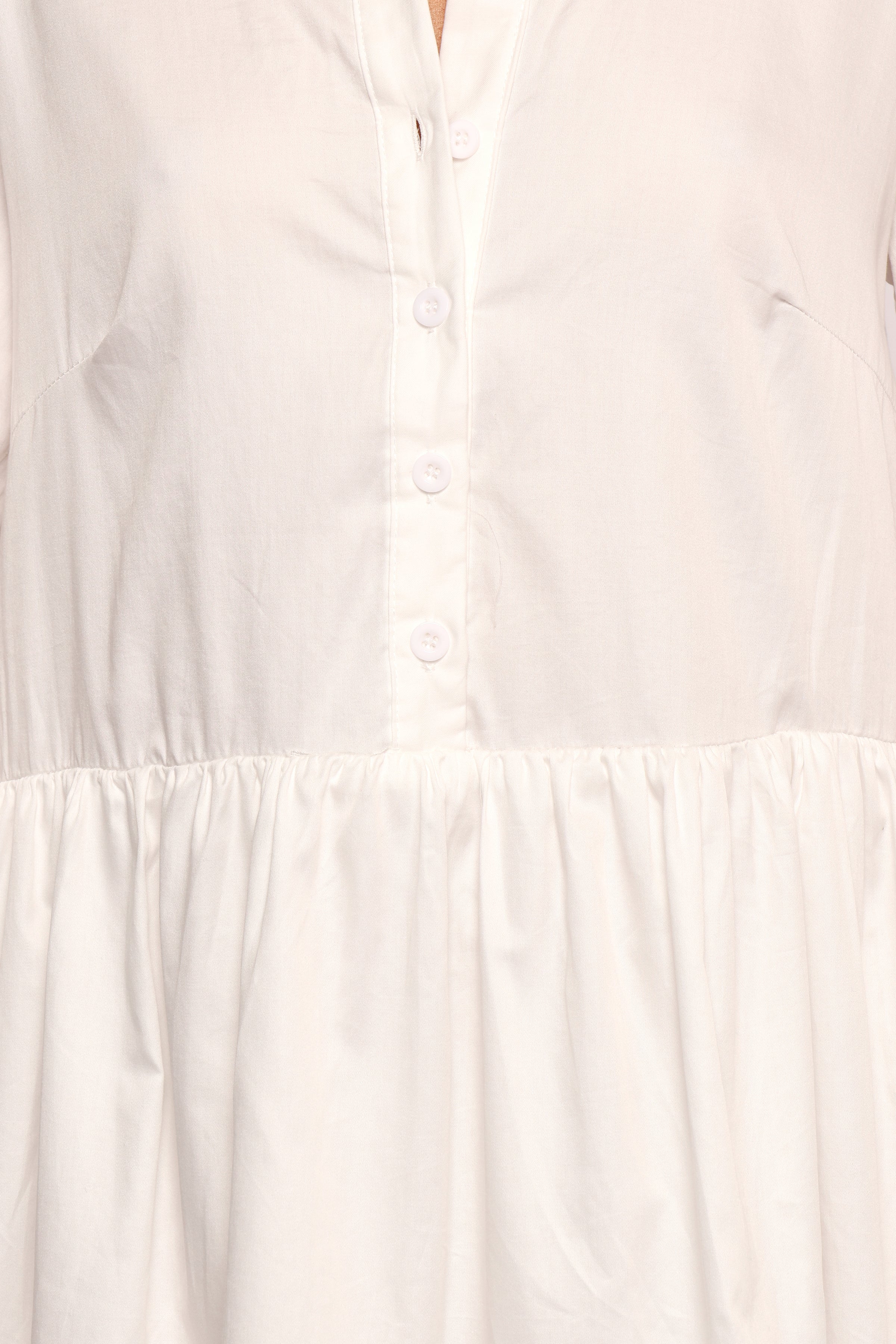 Carlotta Long Sleeve Mini Dress - White