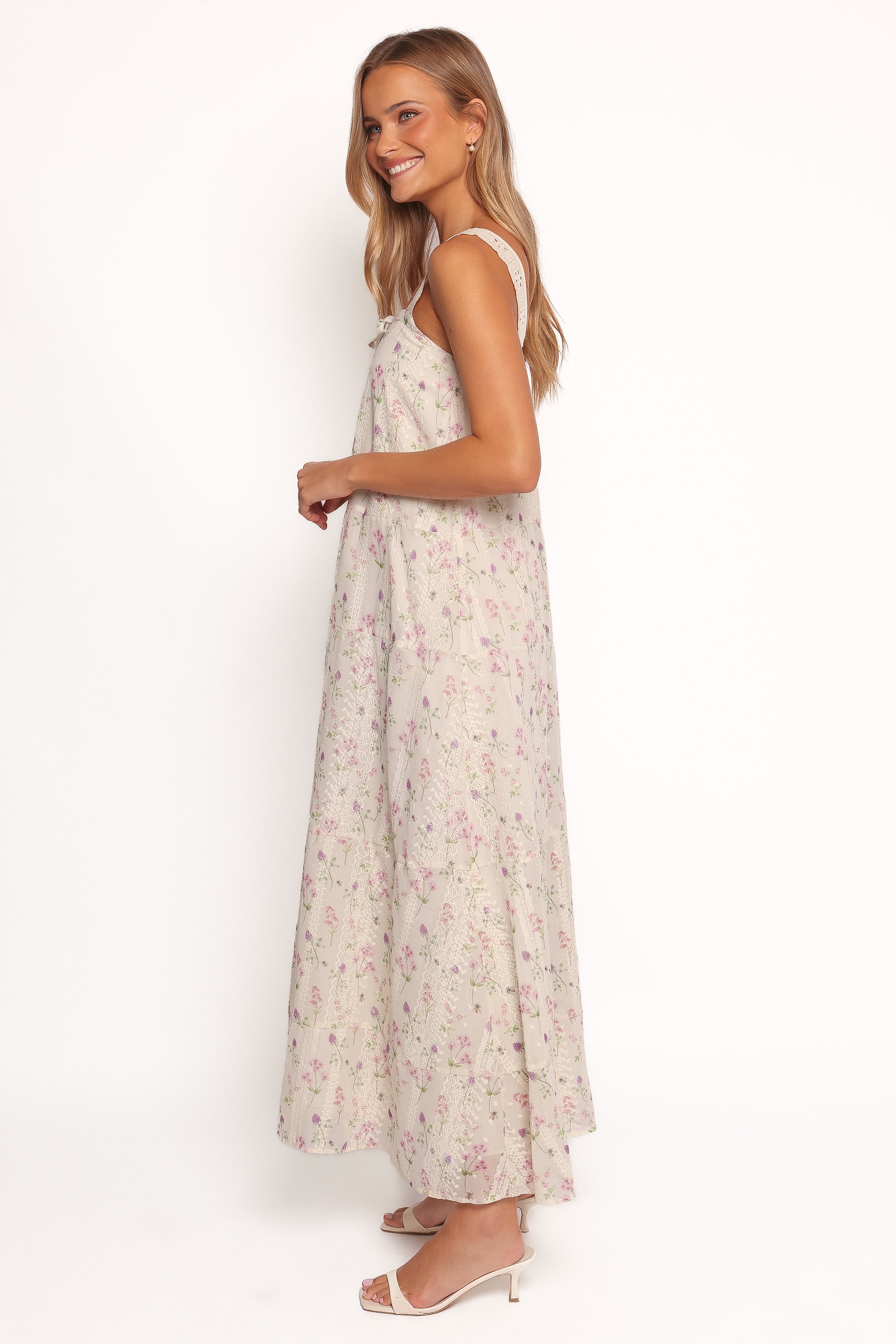 Caroline Maxi Dress - Pink Floral