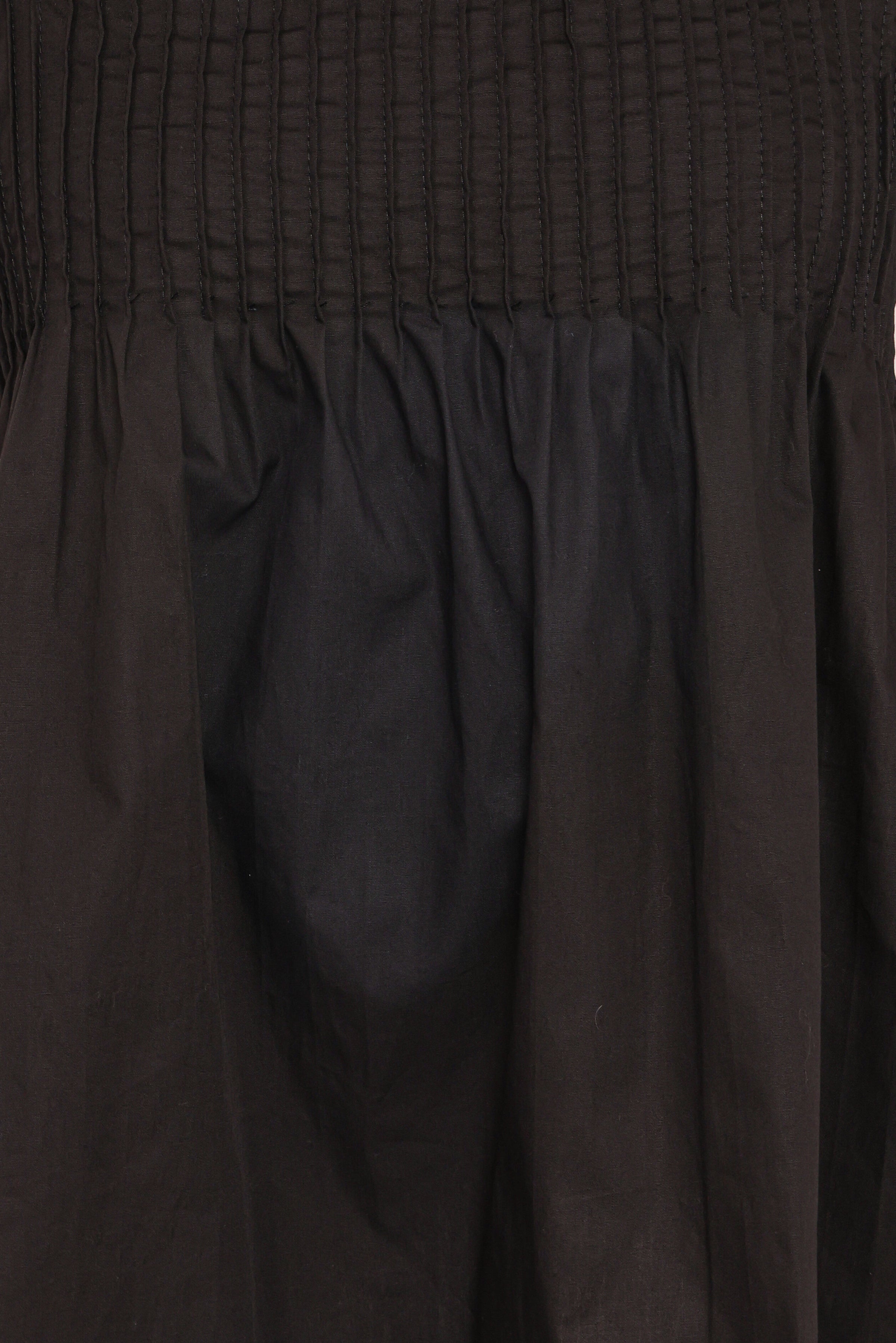 Carson Pleated Top - Black