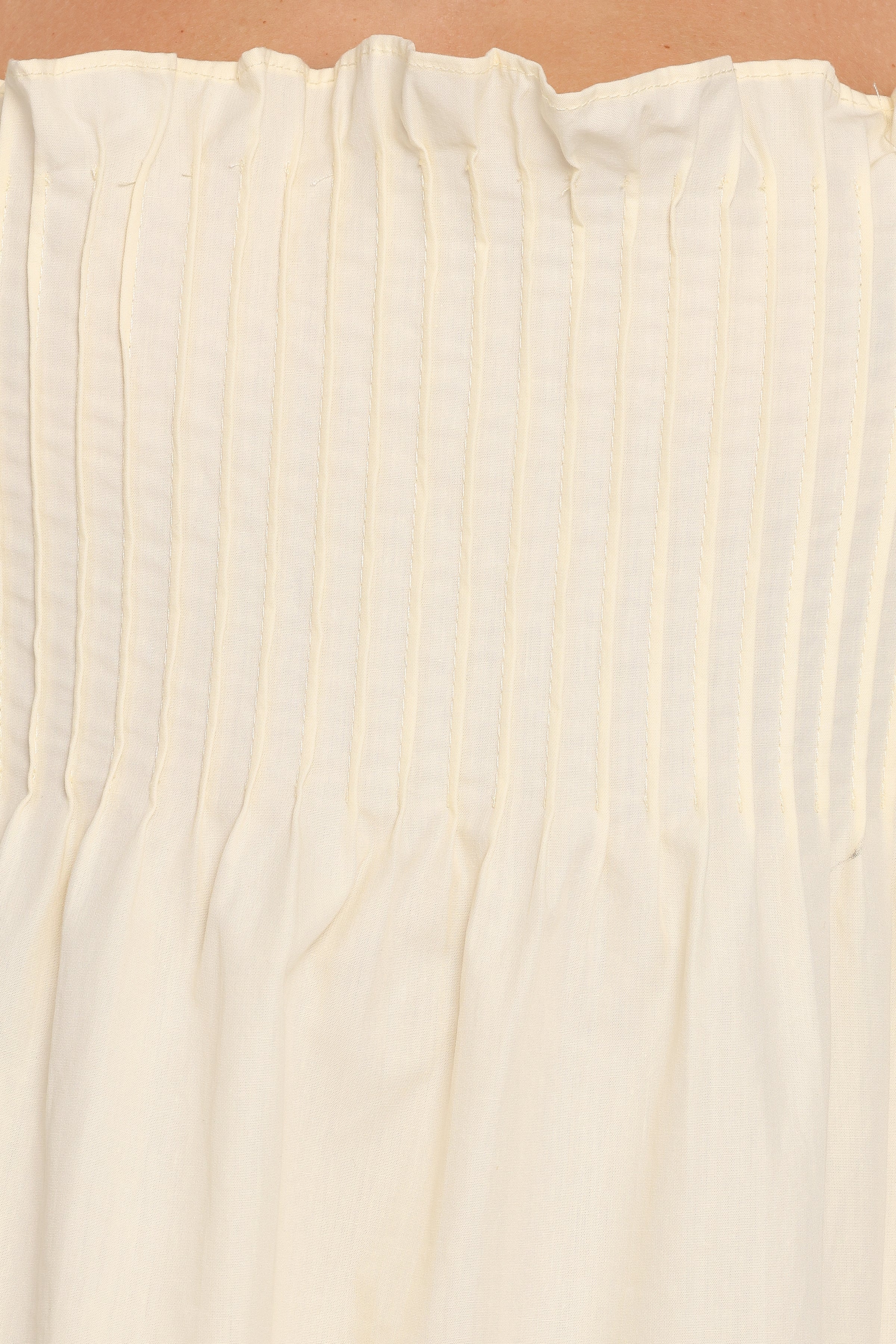 Carson Pleated Top - Butter Yellow