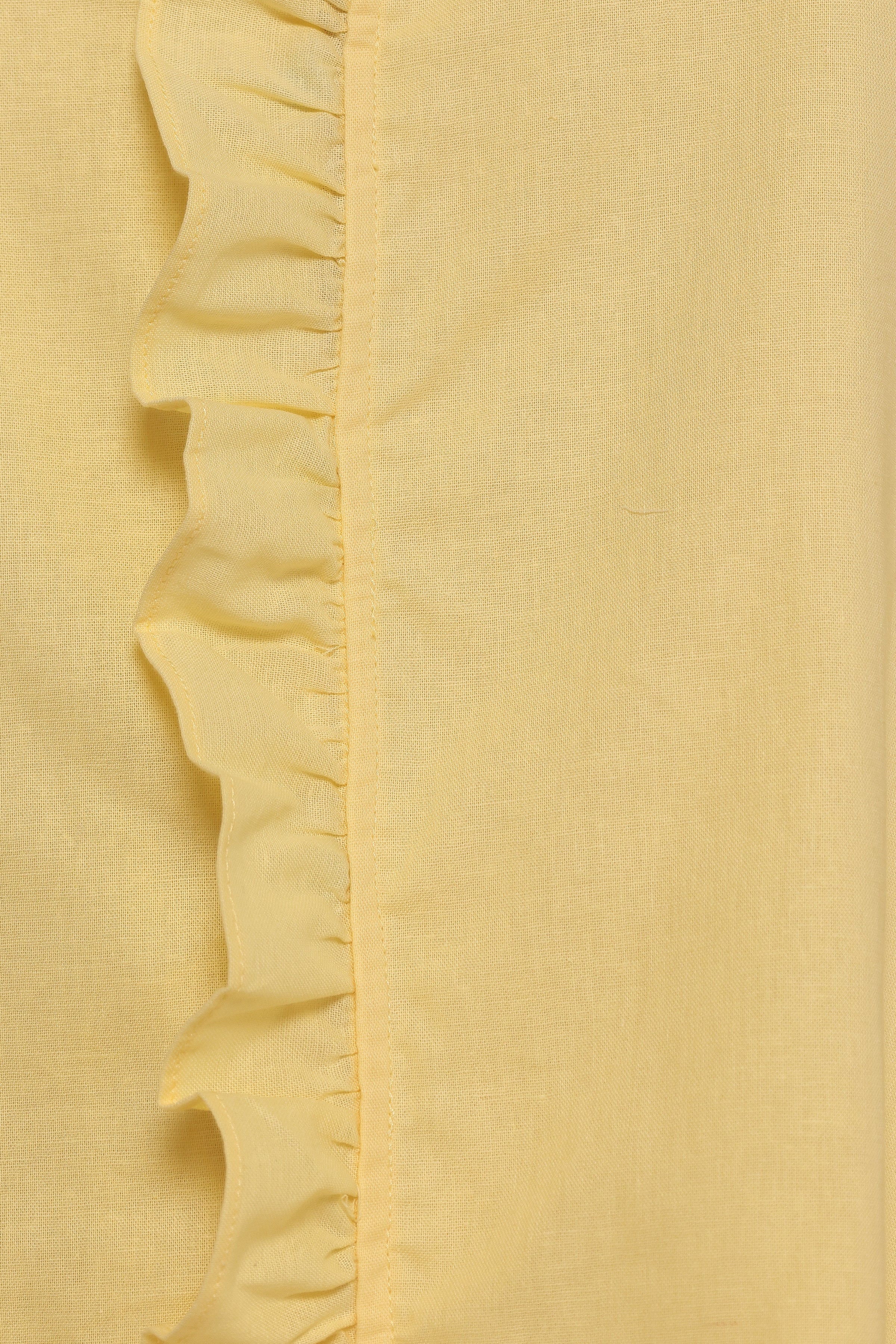 Cassandra Ruffle Mini Dress - Butter Yellow