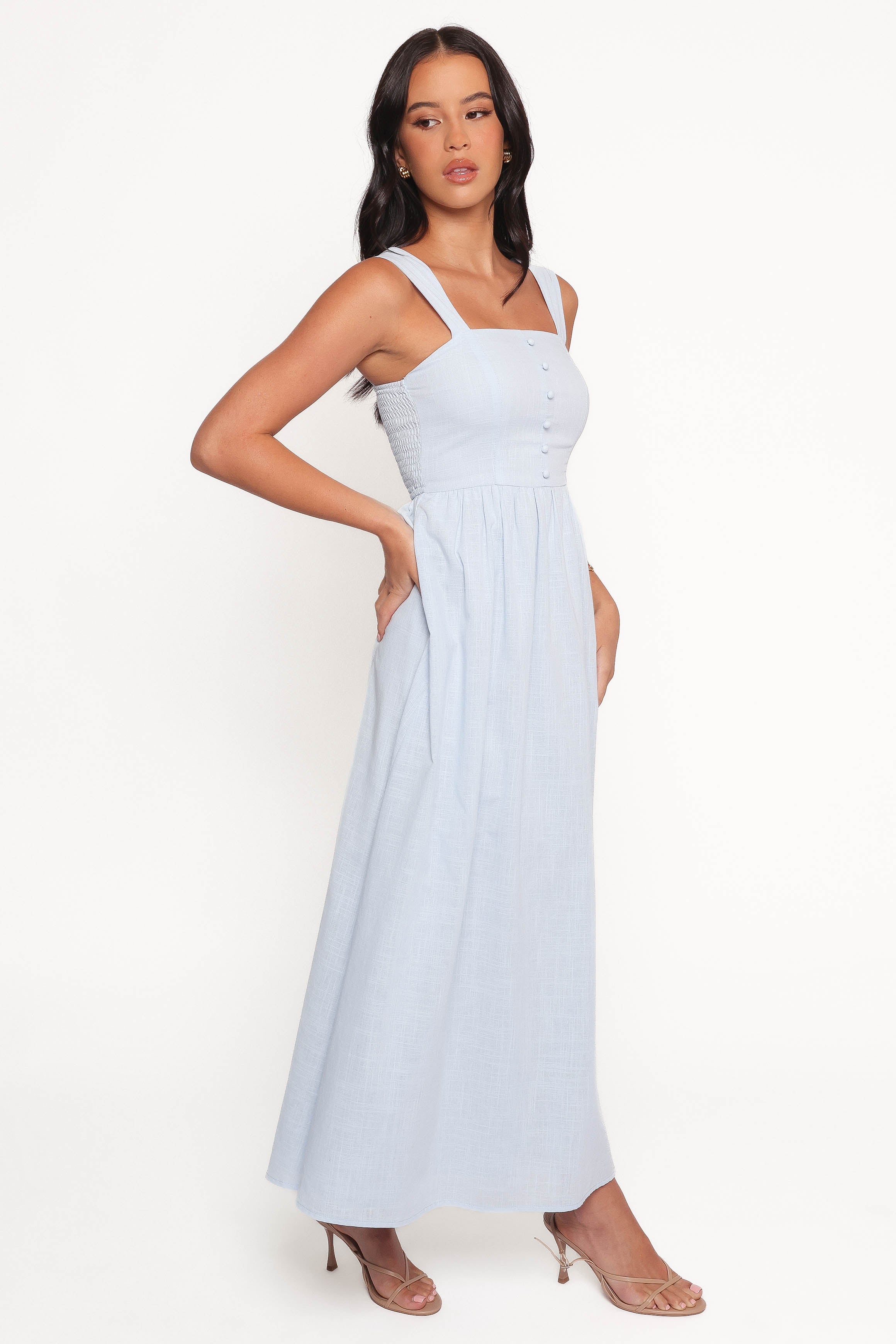 Caty Maxi Dress - Pale Blue