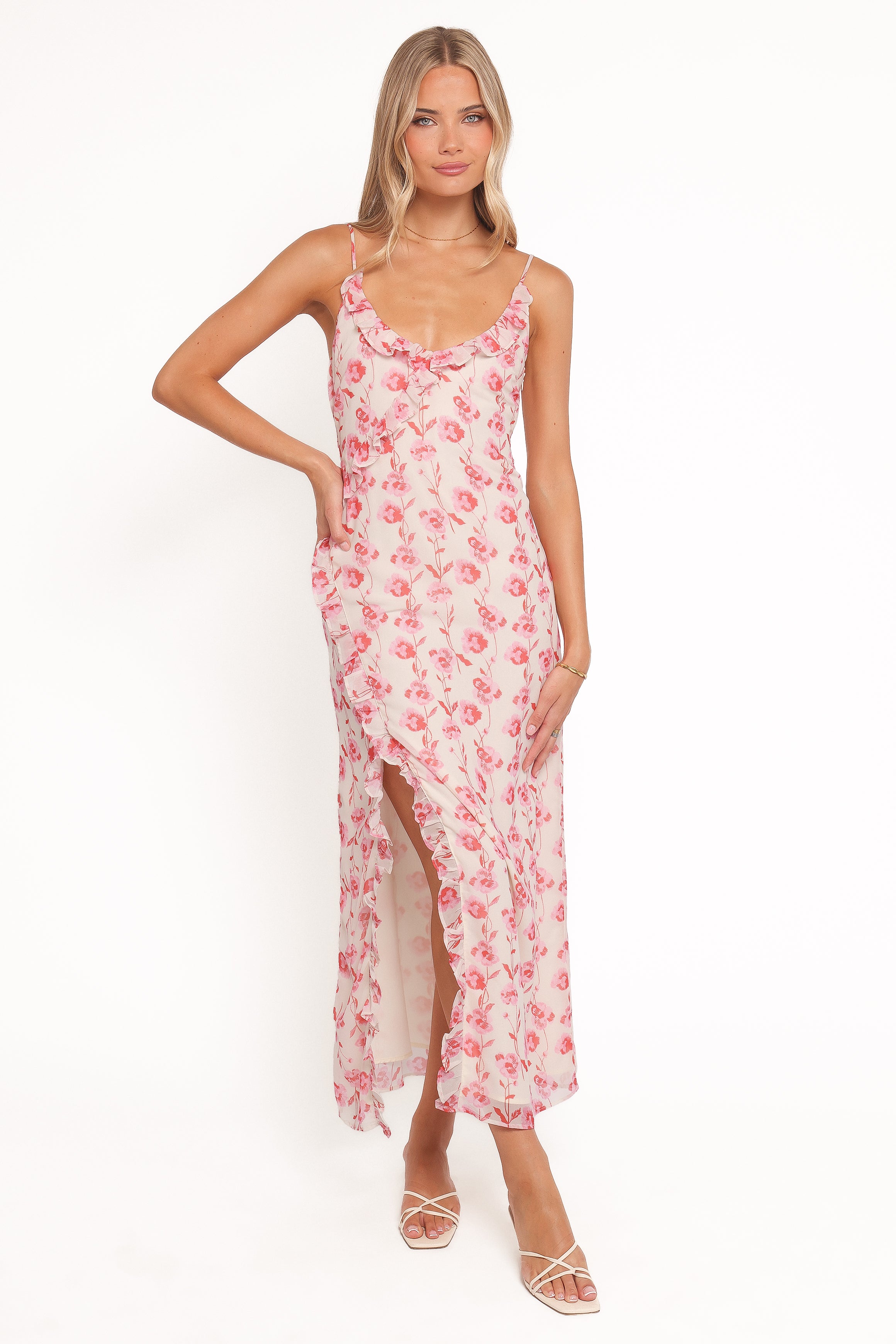 Charli Maxi Dress - Pink Floral