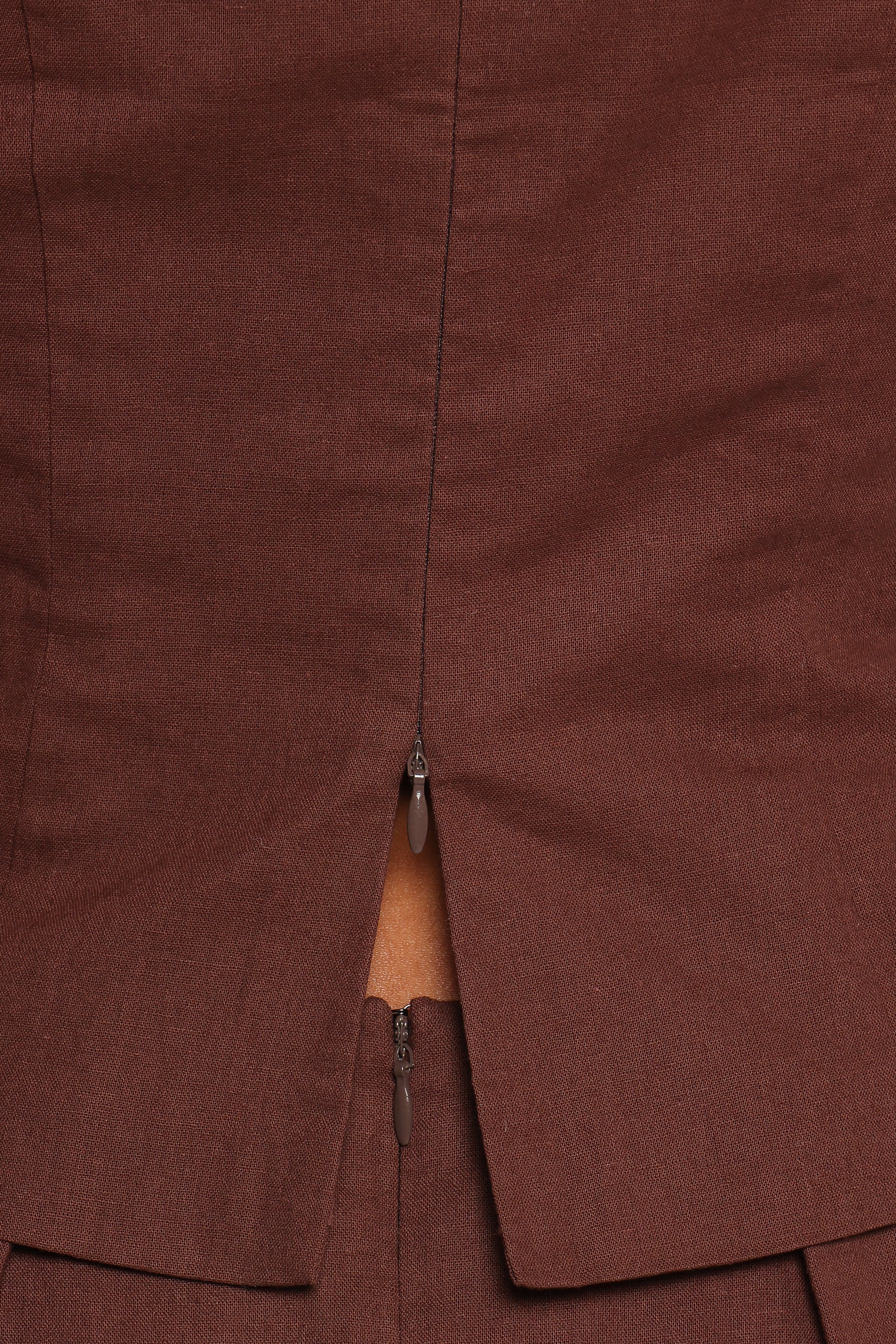 Chiaro Shell Top - Brown