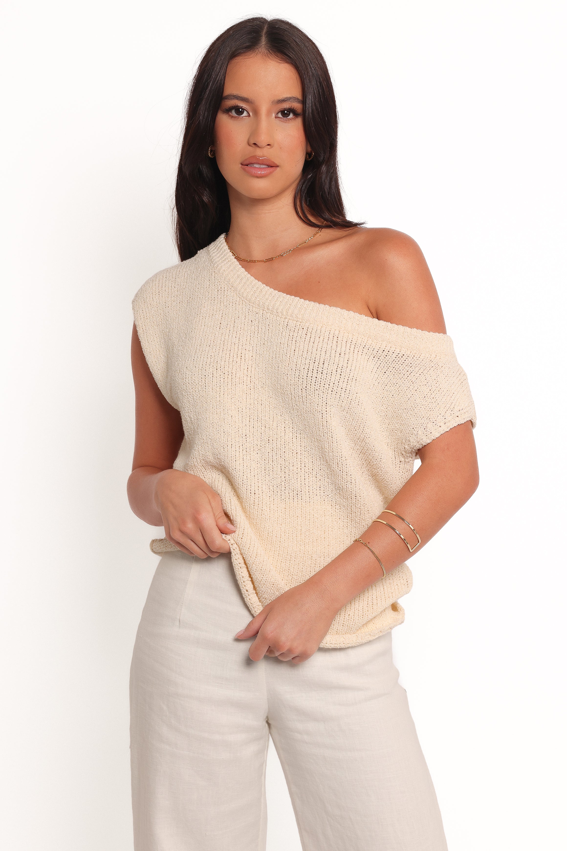 Coco Knit Top - Off White