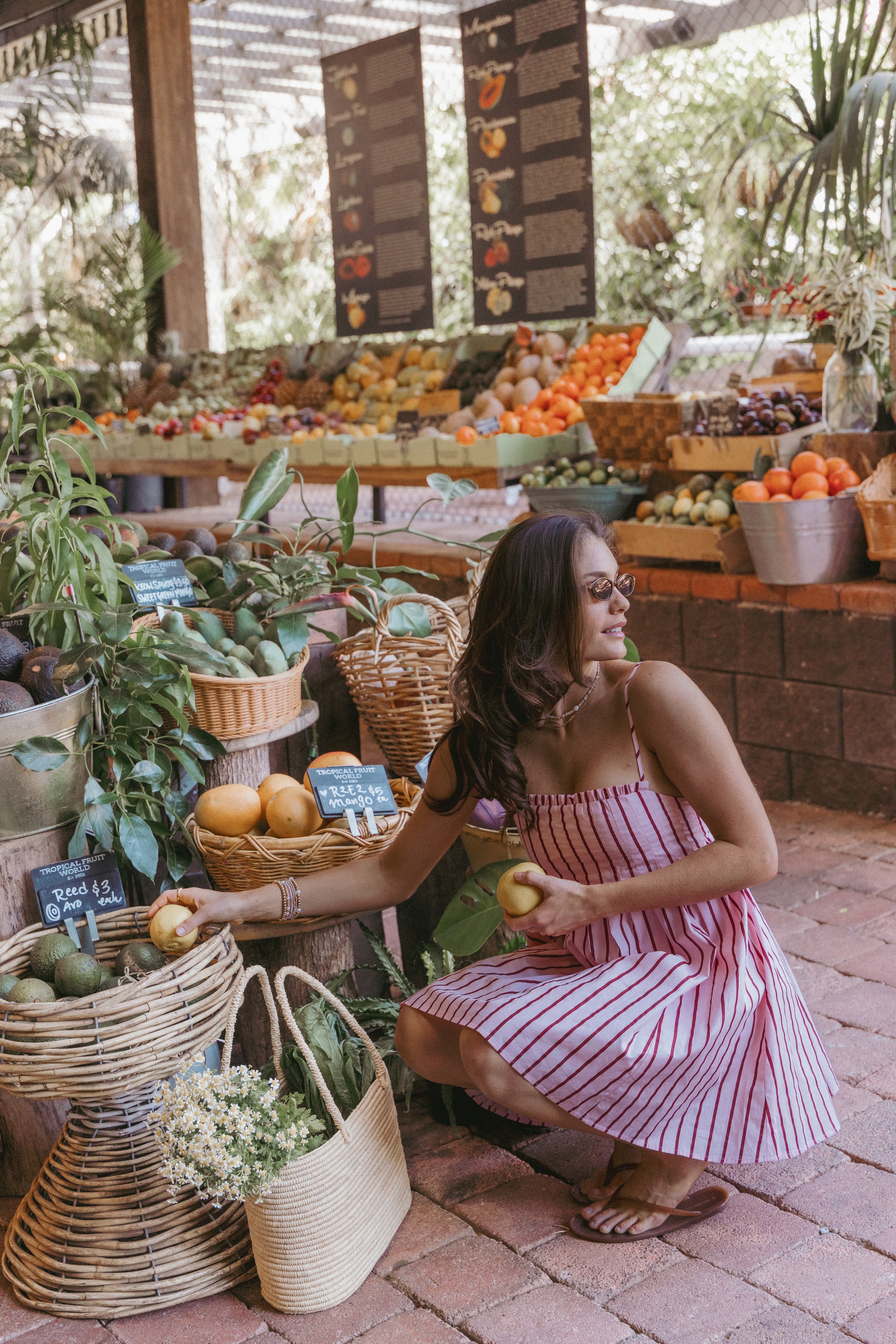 Cole Mini Dress - Pink Stripe
