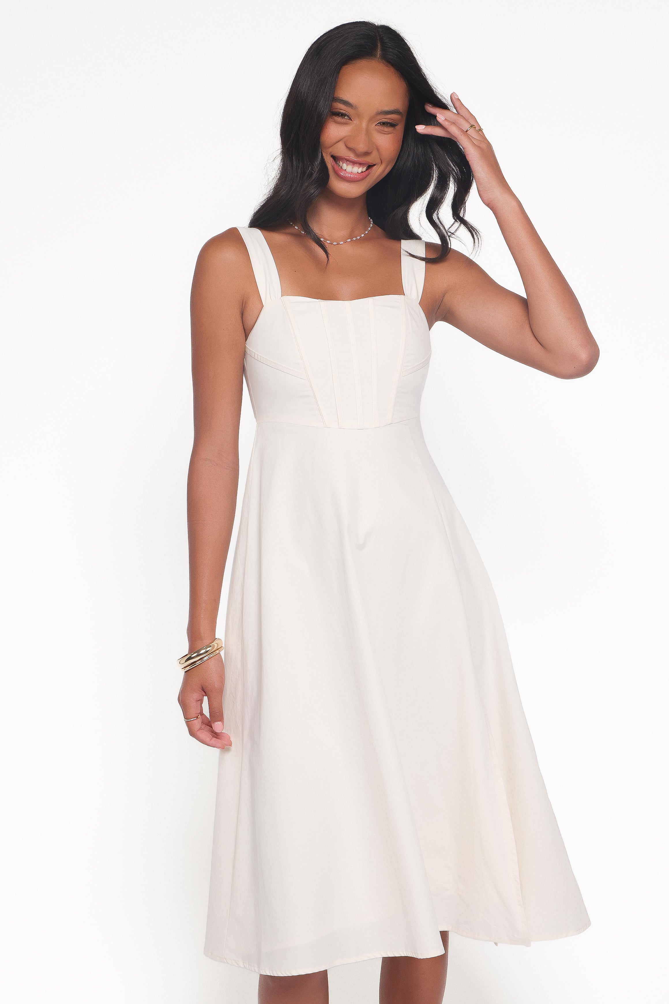 Cosima Midi Dress - Cream