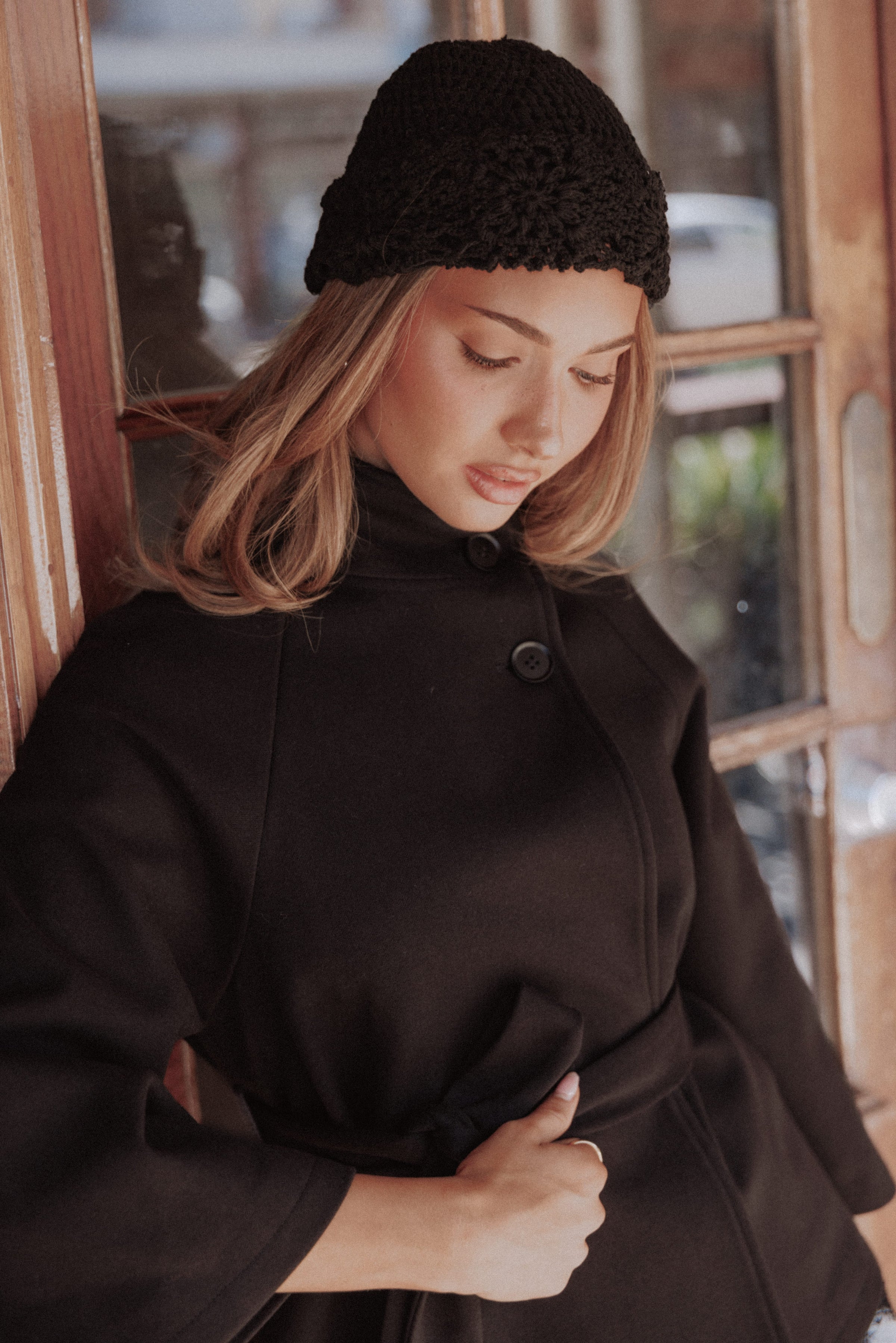Crochet Beanie - Black