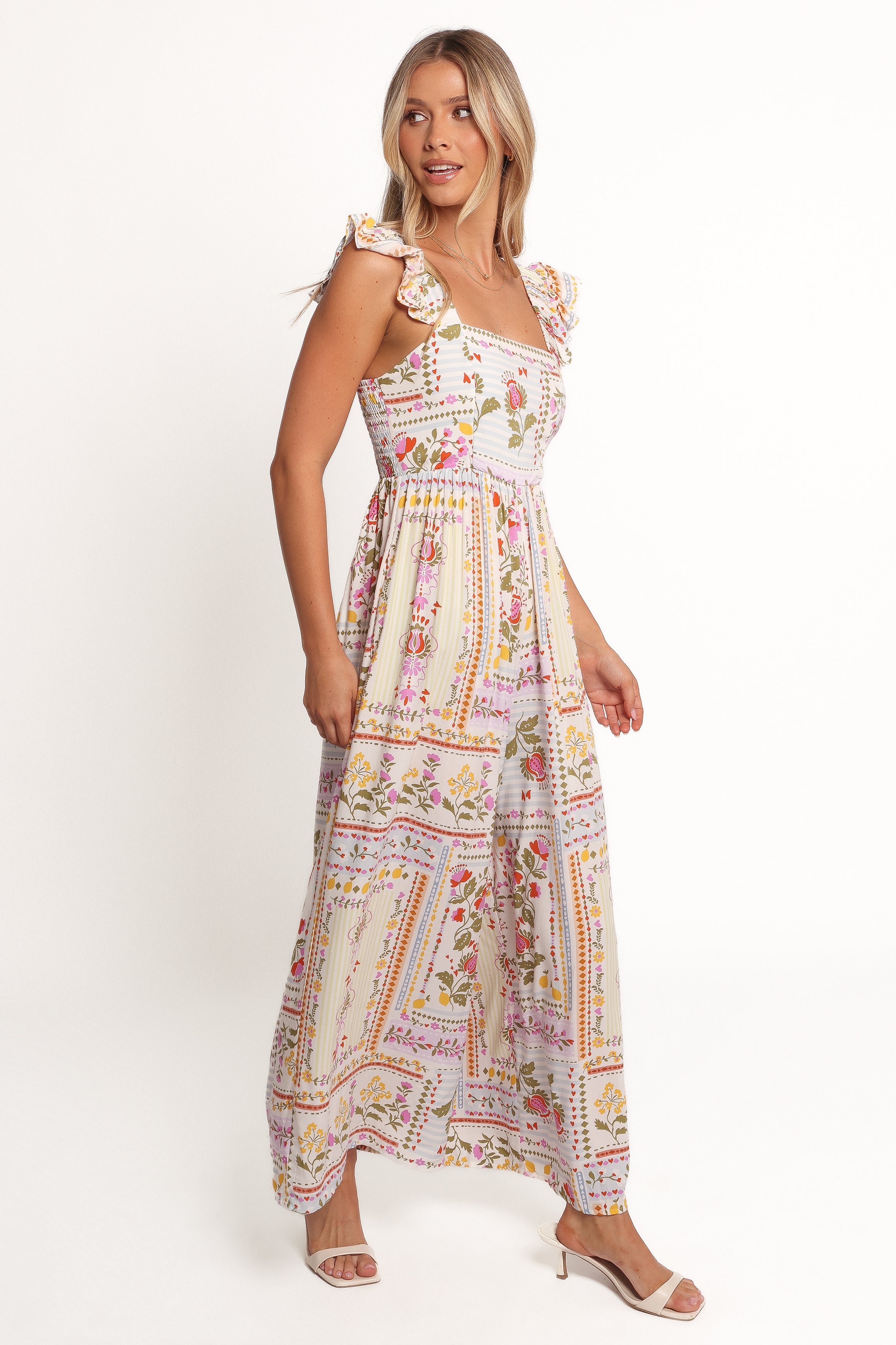 Cypress Jumpsuit - Floral Tile