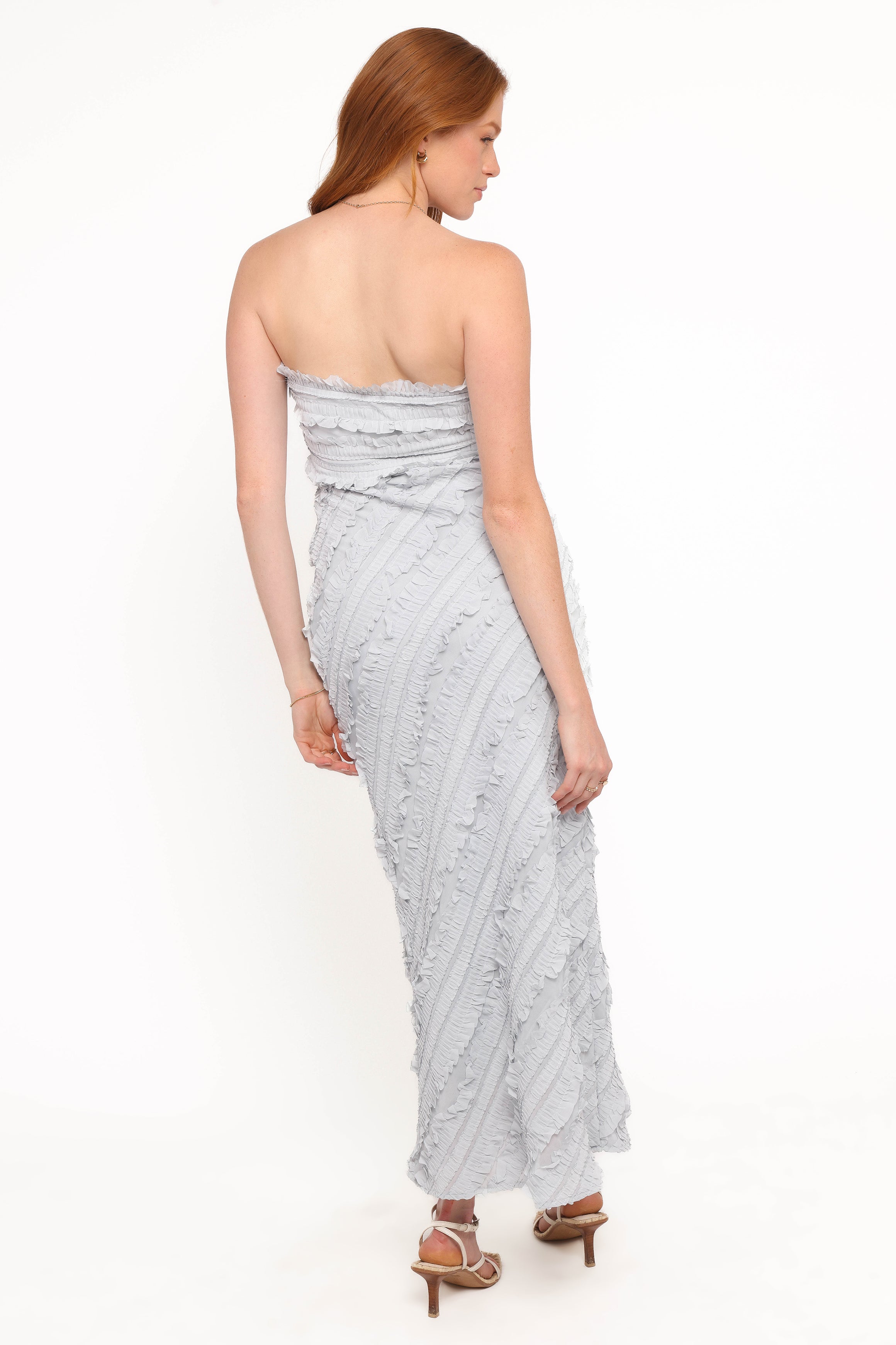 Daya Strapless Maxi Dress - Blue