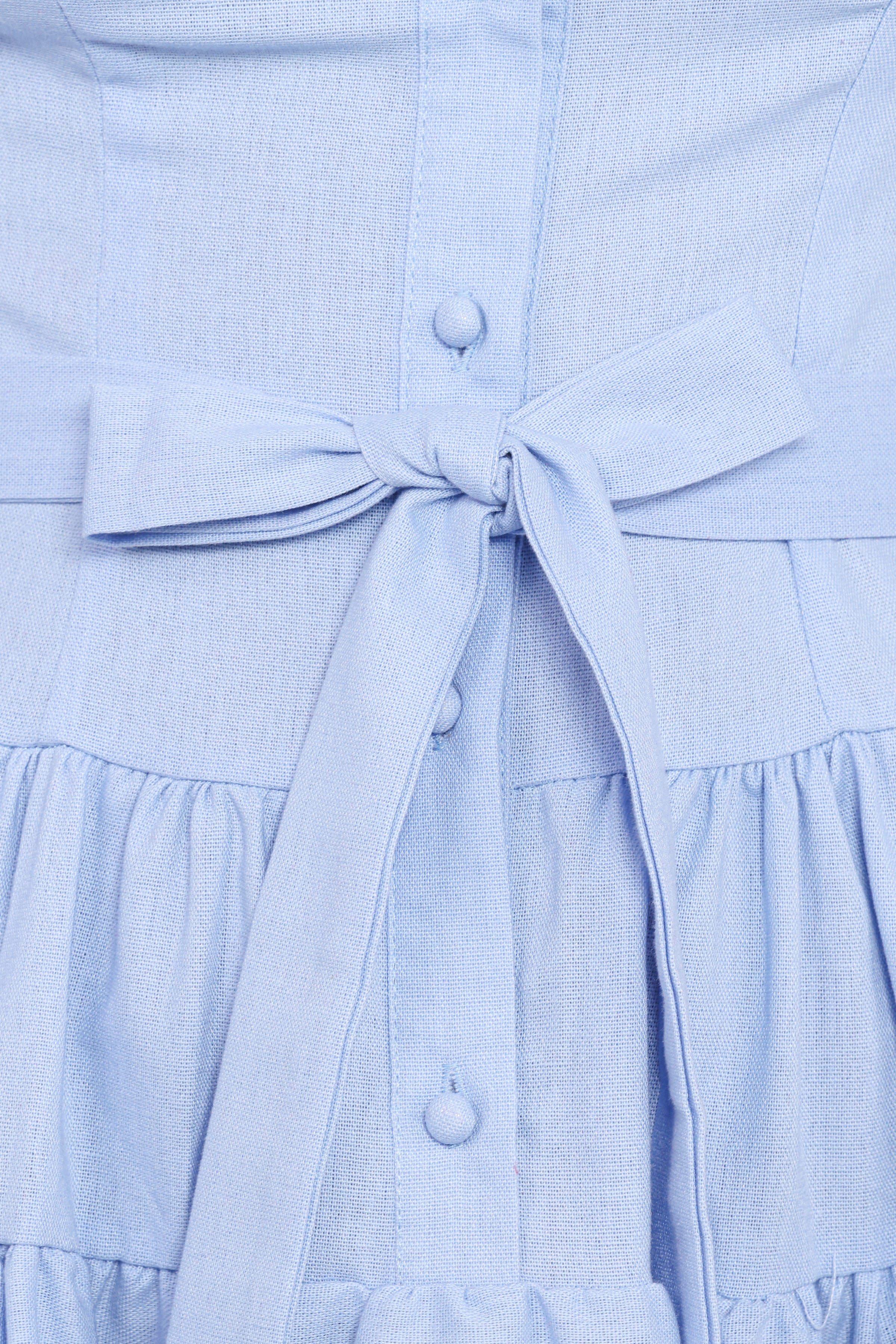 Diantha Long Sleeve Mini Dress - Blue