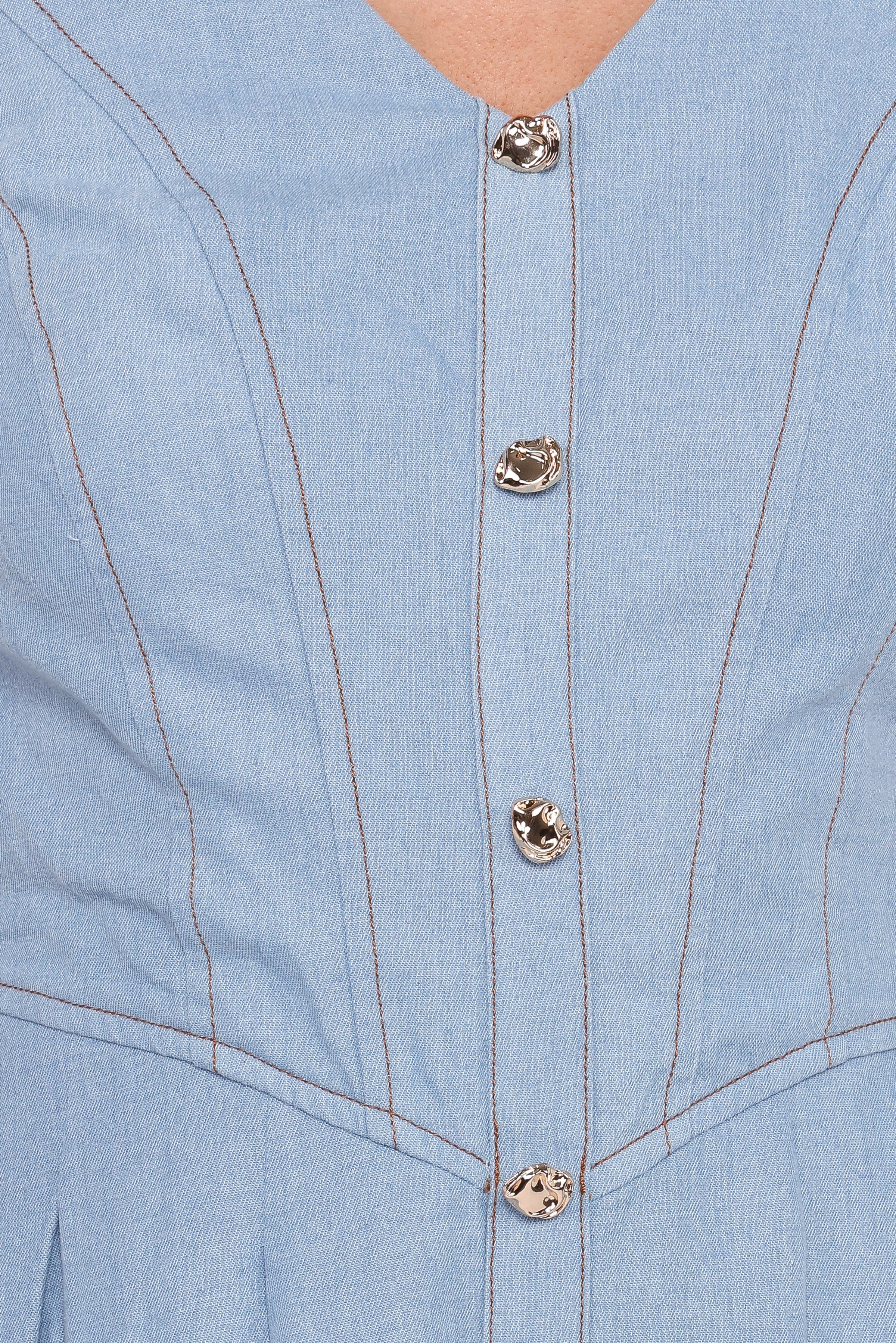 Ecoya Midi Dress - Blue