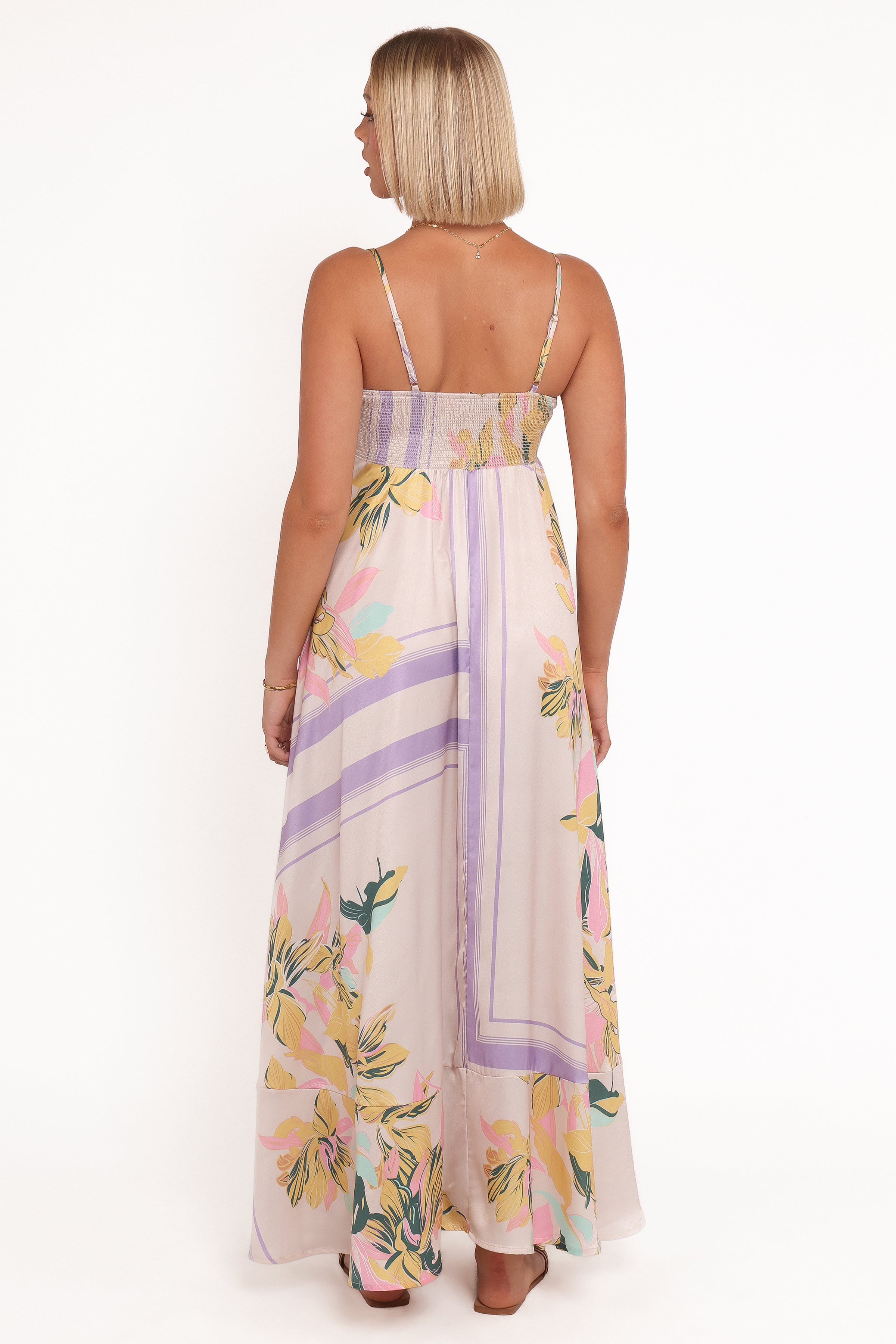 Elanor Maxi Dress - Lavender Print