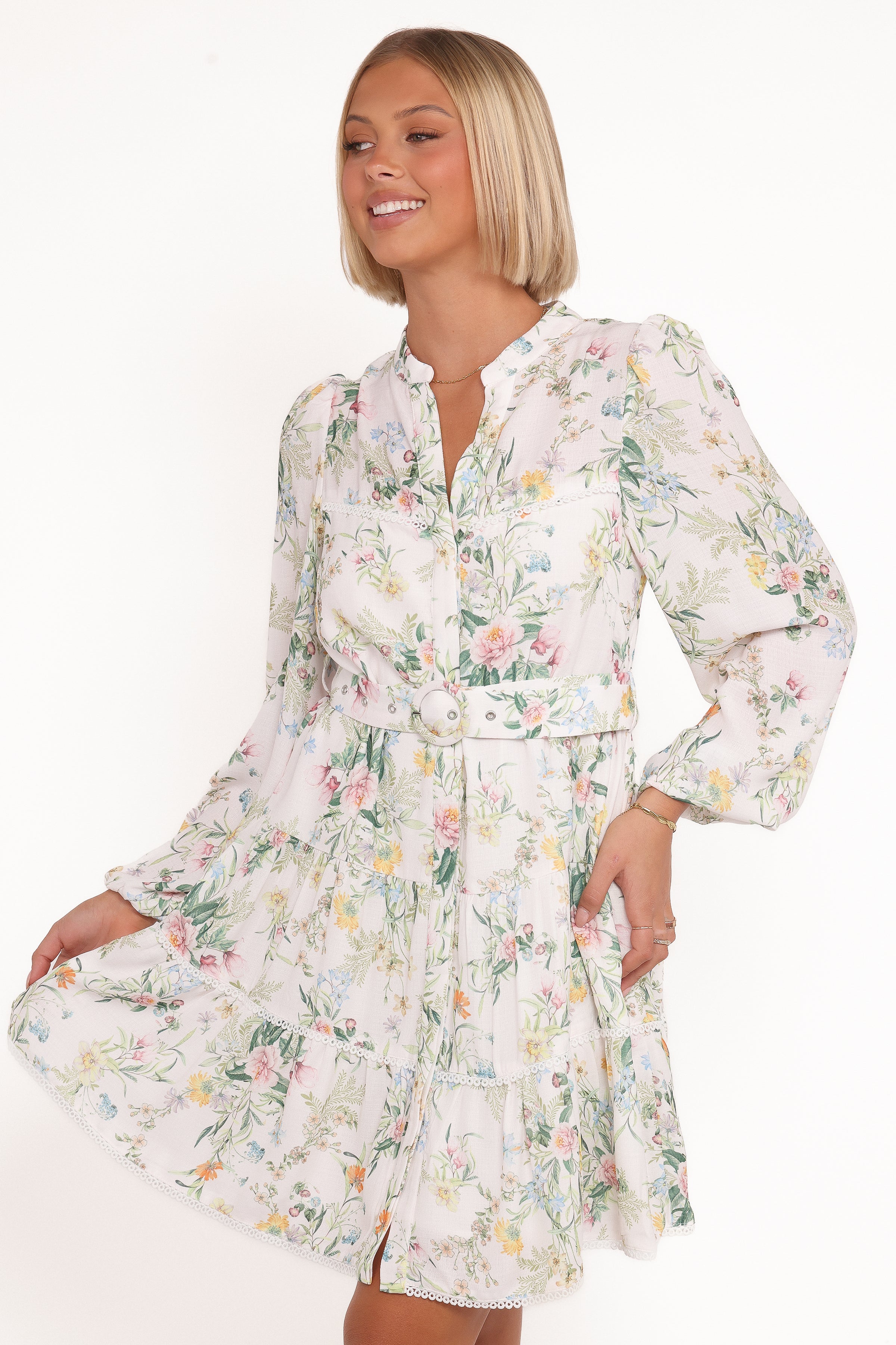 Elora Mini Dress - Multi Floral