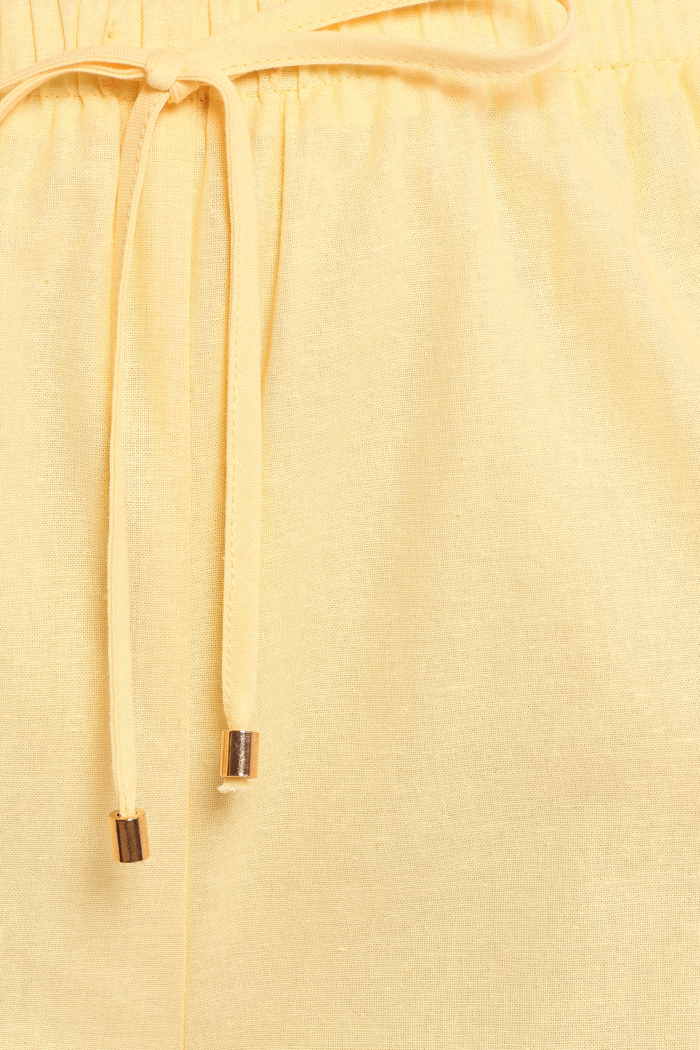 Ember Cotton Pants - Butter Yellow