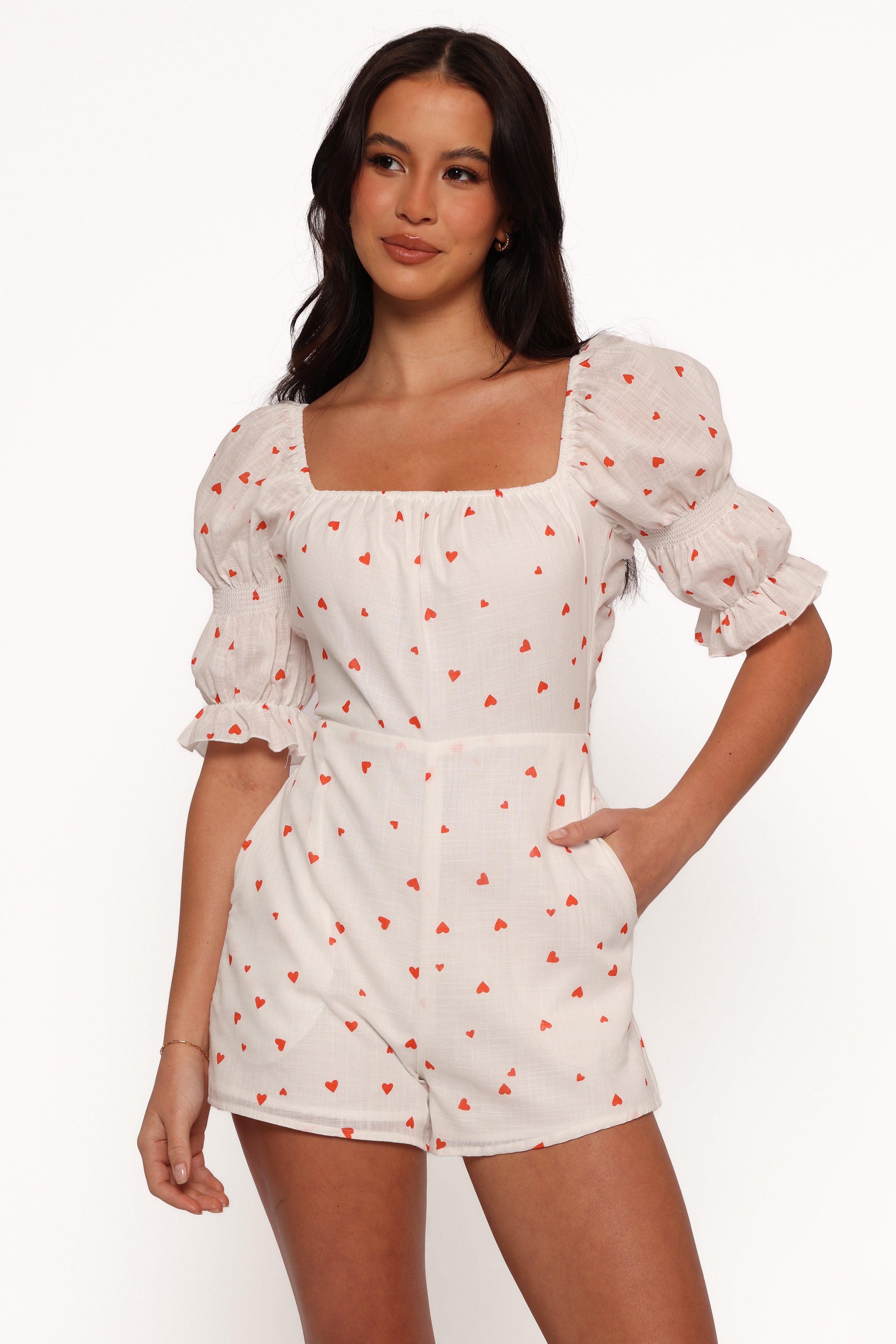 Emerson Playsuit - Ditsy Heart
